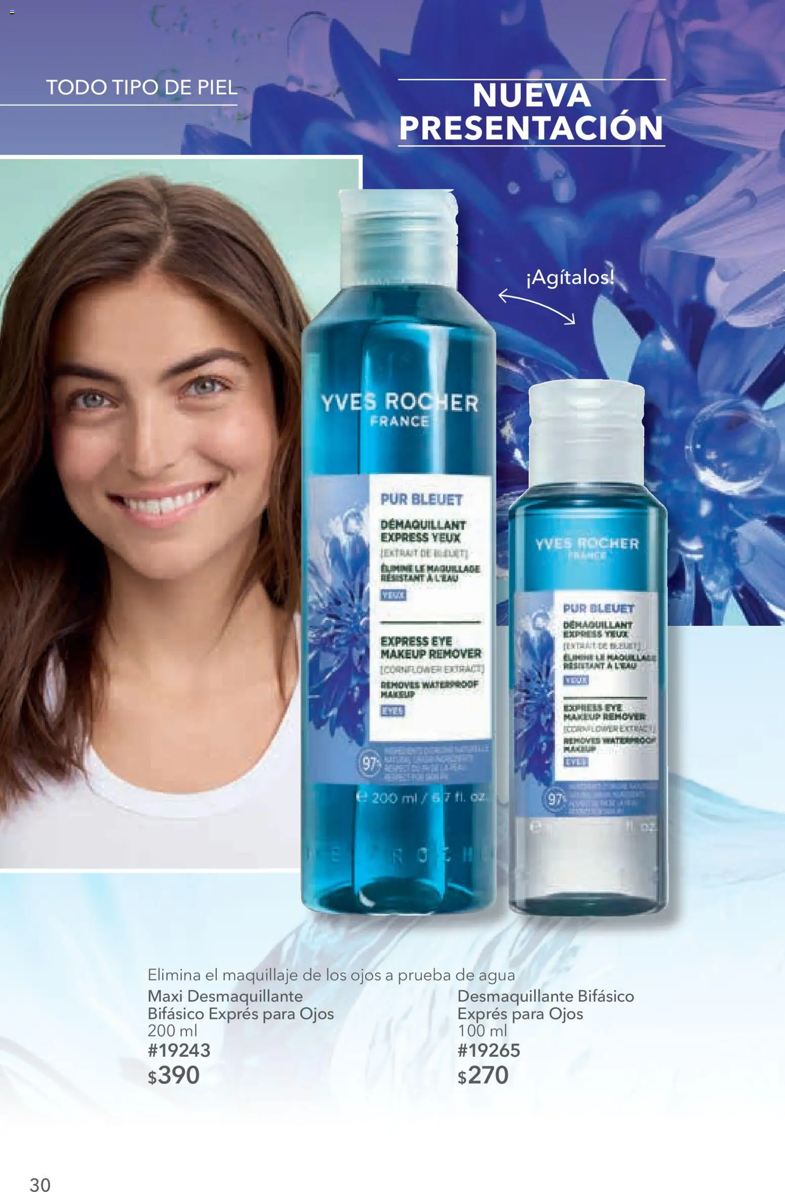 Nuevas ofertas de Yves Rocher válidas en toda la República Mexicana desde el 14/07/2026. ¡Encuentra las mejores ofertas en Yves Rocher campaña 10 2026! | Página: 30 | Productos: Agua, Desmaquillante, Maquillaje