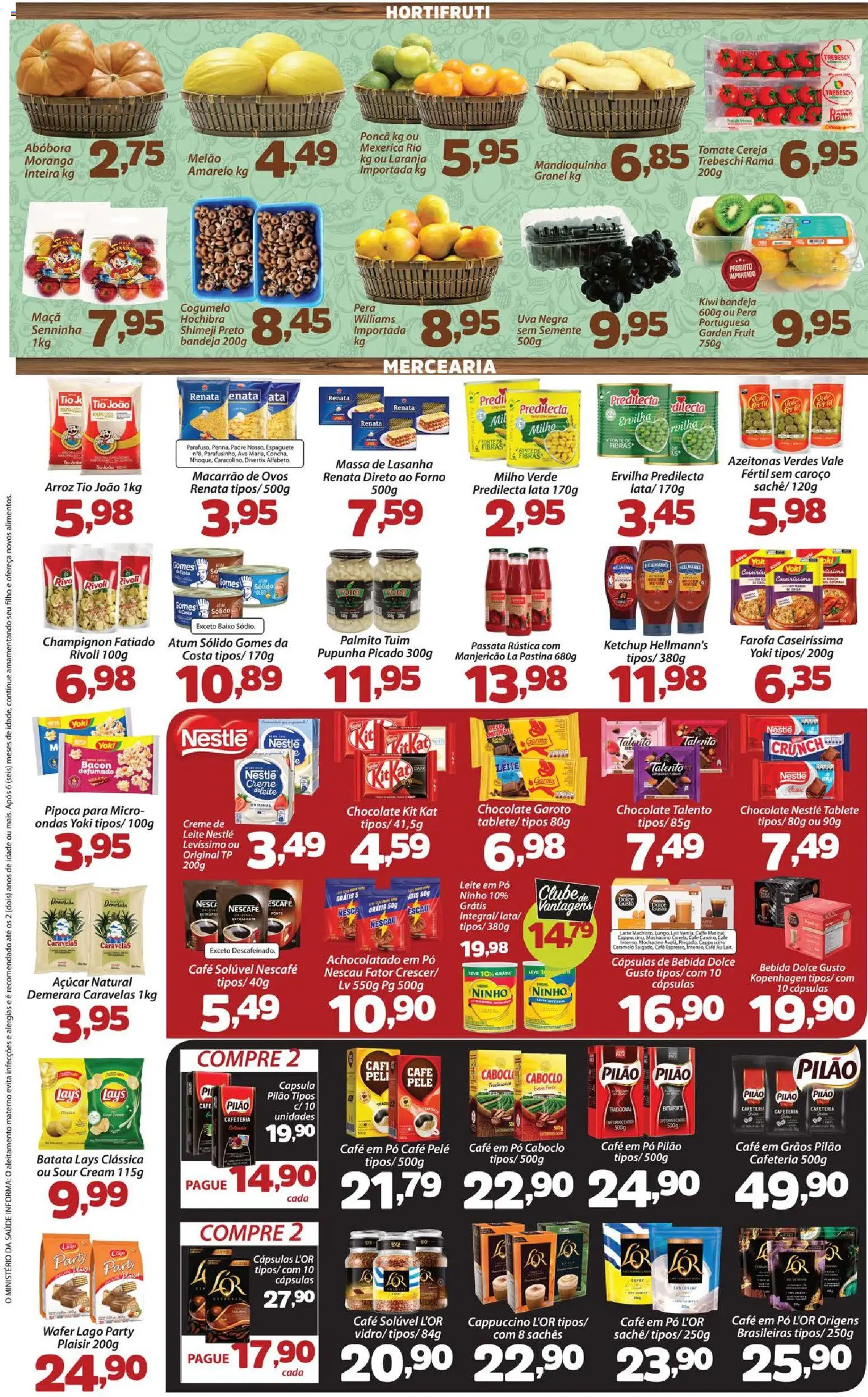 Confiança Folheto - válido de 10/07/2026 | Página: 2 | Produtos: Abóbora, Kit Kat, Creme, Batata