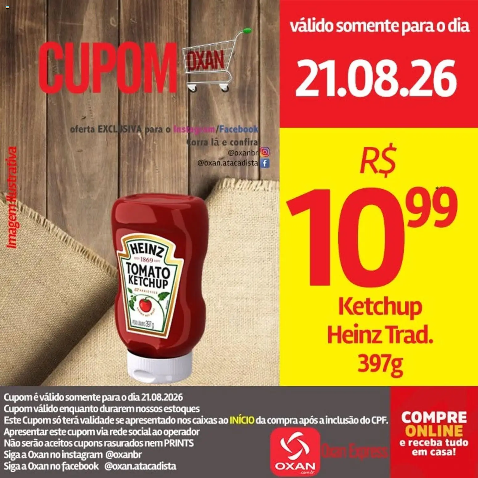 Oxan Atacadista Folheto - válido de 21/08/2026 | Página: 21 | Produtos: Ketchup