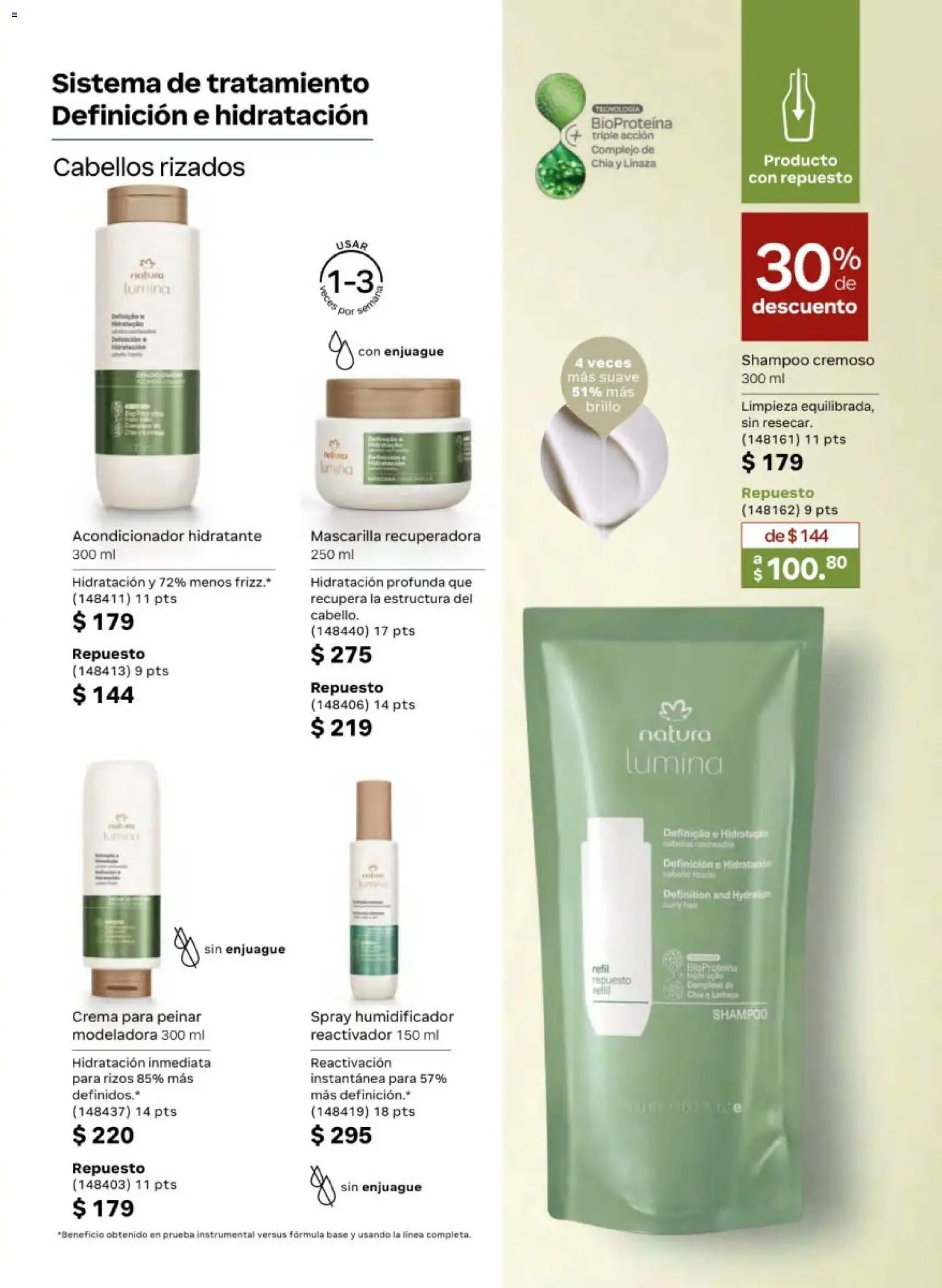 Nuevas ofertas de Natura válidas en toda la República Mexicana desde el 24.04.2026. ¡Encuentra las mejores ofertas en Natura campaña 7 2026! | Página: 135 | Productos: Crema, Brillo, Humidificador, Acondicionador