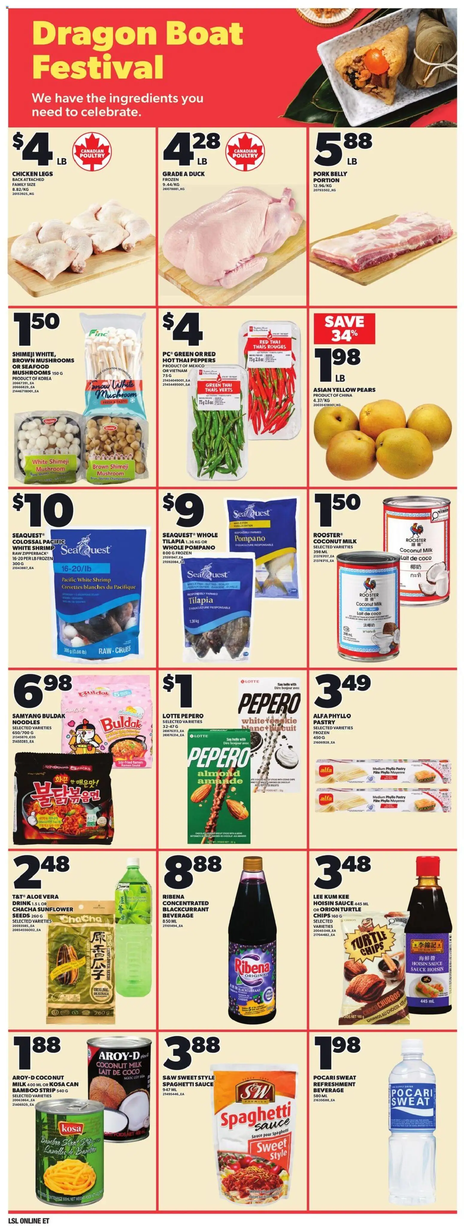 Loblaws flyer valid from 11.06.2026 | Page: 12 | Products: Noodles, Chips, Milk, Chicken