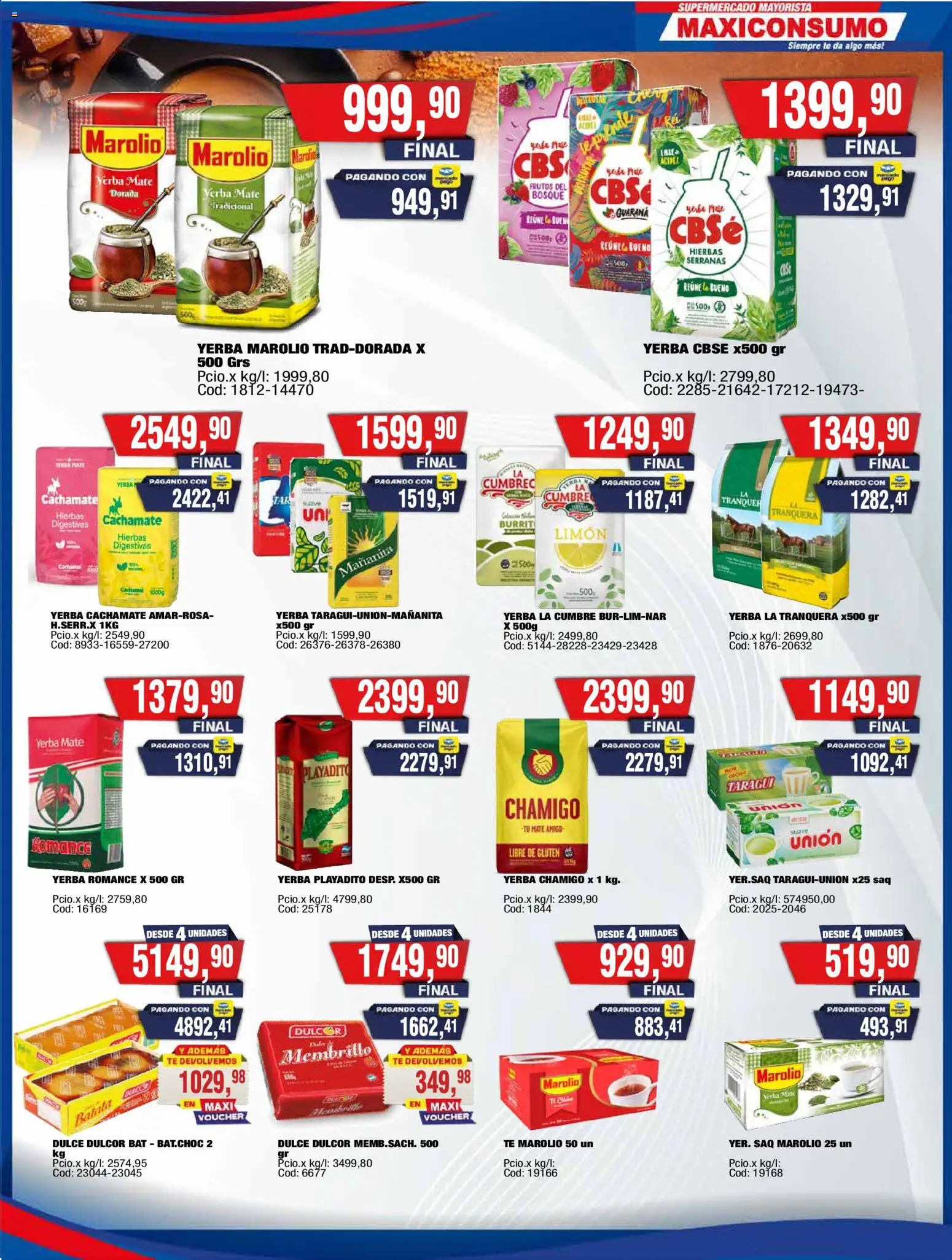Maxiconsumo ofertas │ válido desde el 16.03.2026 | Página: 9 | Productos: Batata, Yerba, Limón, Té
