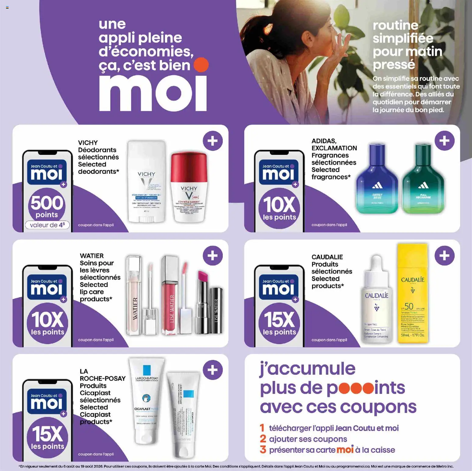 Jean Coutu flyer valid from Aug 6, 2026 | Page: 4 | Products: Deodorant
