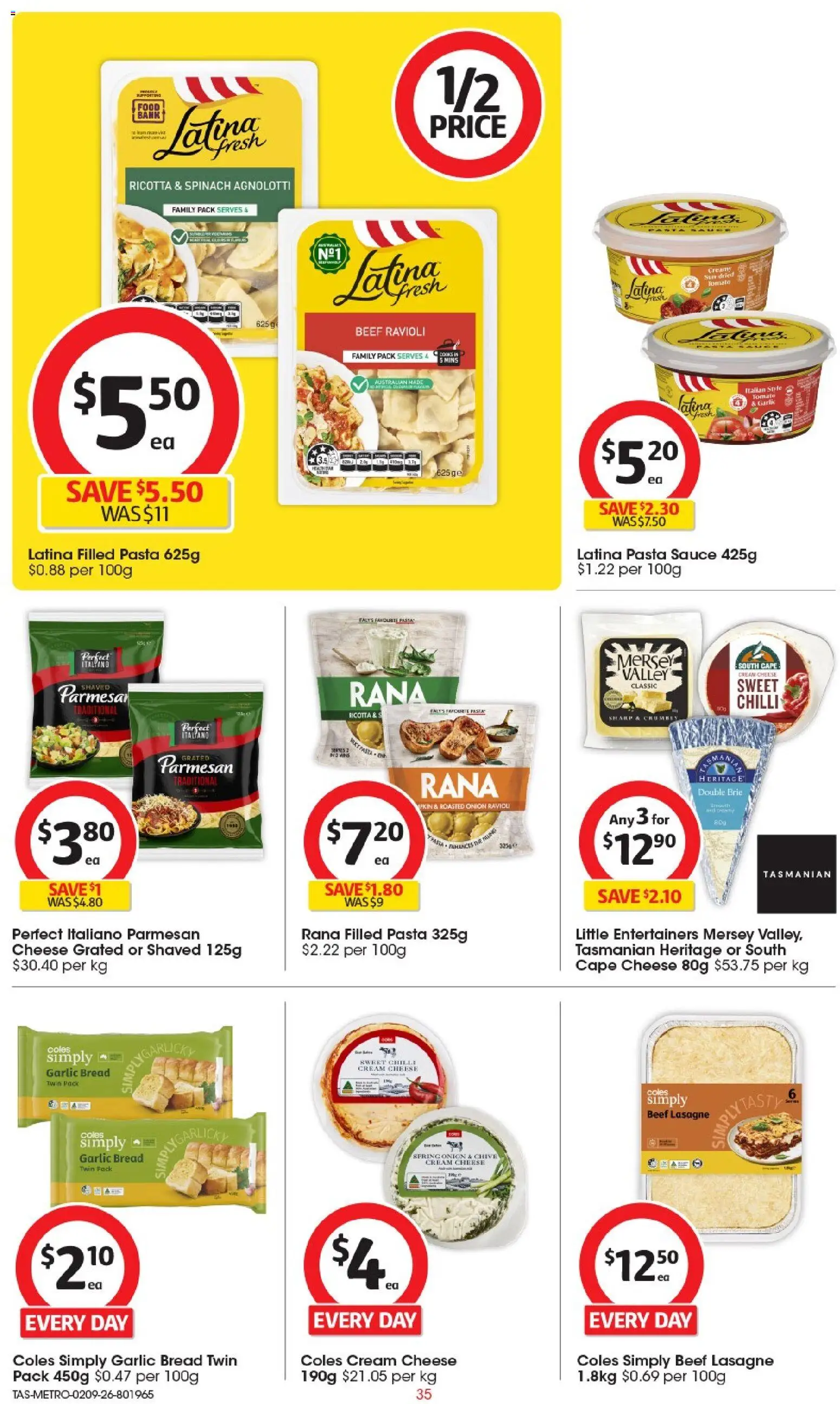 Coles catalogue - valid from 02/09/2026 | Page: 36 | Products: Cream cheese, Spinach, Tomato, Onion