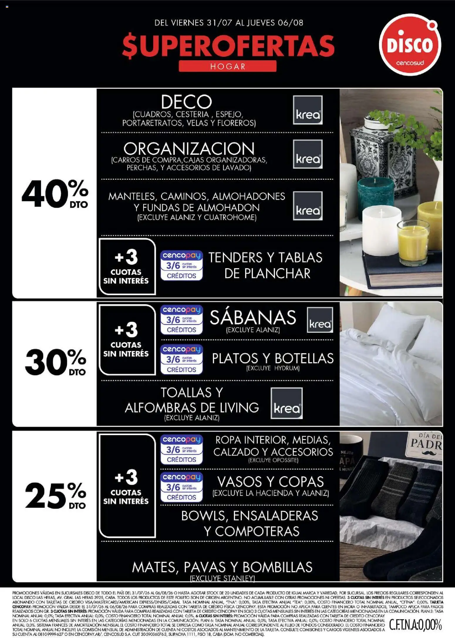Disco - Ofertas | Electro, T. Libre y más │ válido desde el 30/07/2026 | Página: 3 | Productos: Disco, Toallas, Ropa, Vasos