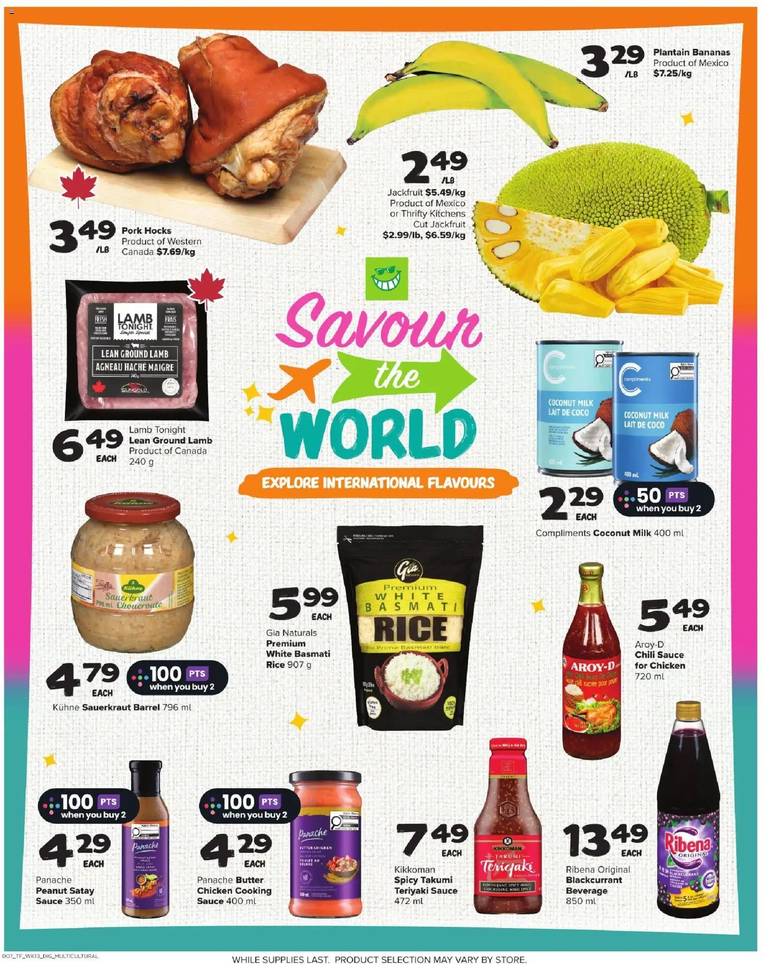 Thrifty Foods flyer valid from Jul 23, 2026 | Page: 14 | Products: Chili, Sauerkraut, Milk, Butter