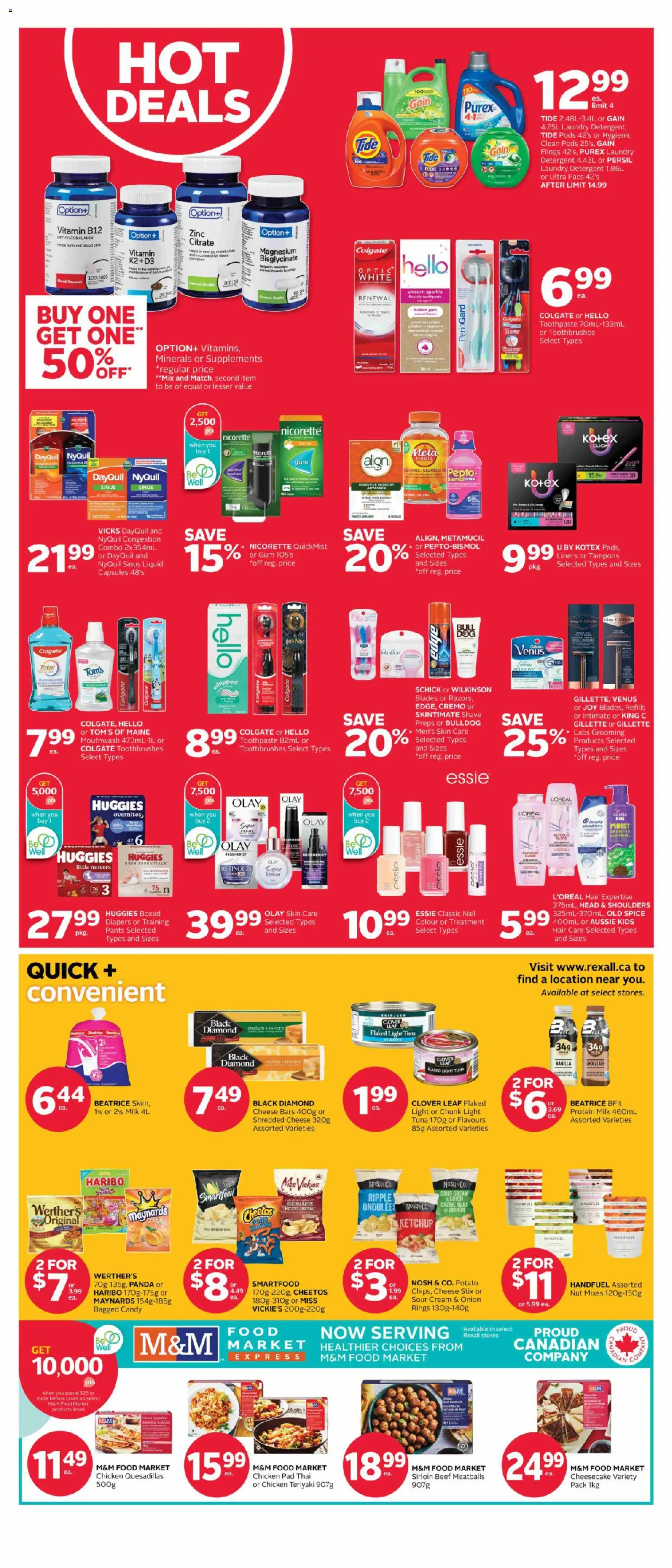 Rexall flyer valid from Sep 4, 2026 | Page: 5 | Products: Cream, Detergent, Milk, Chicken