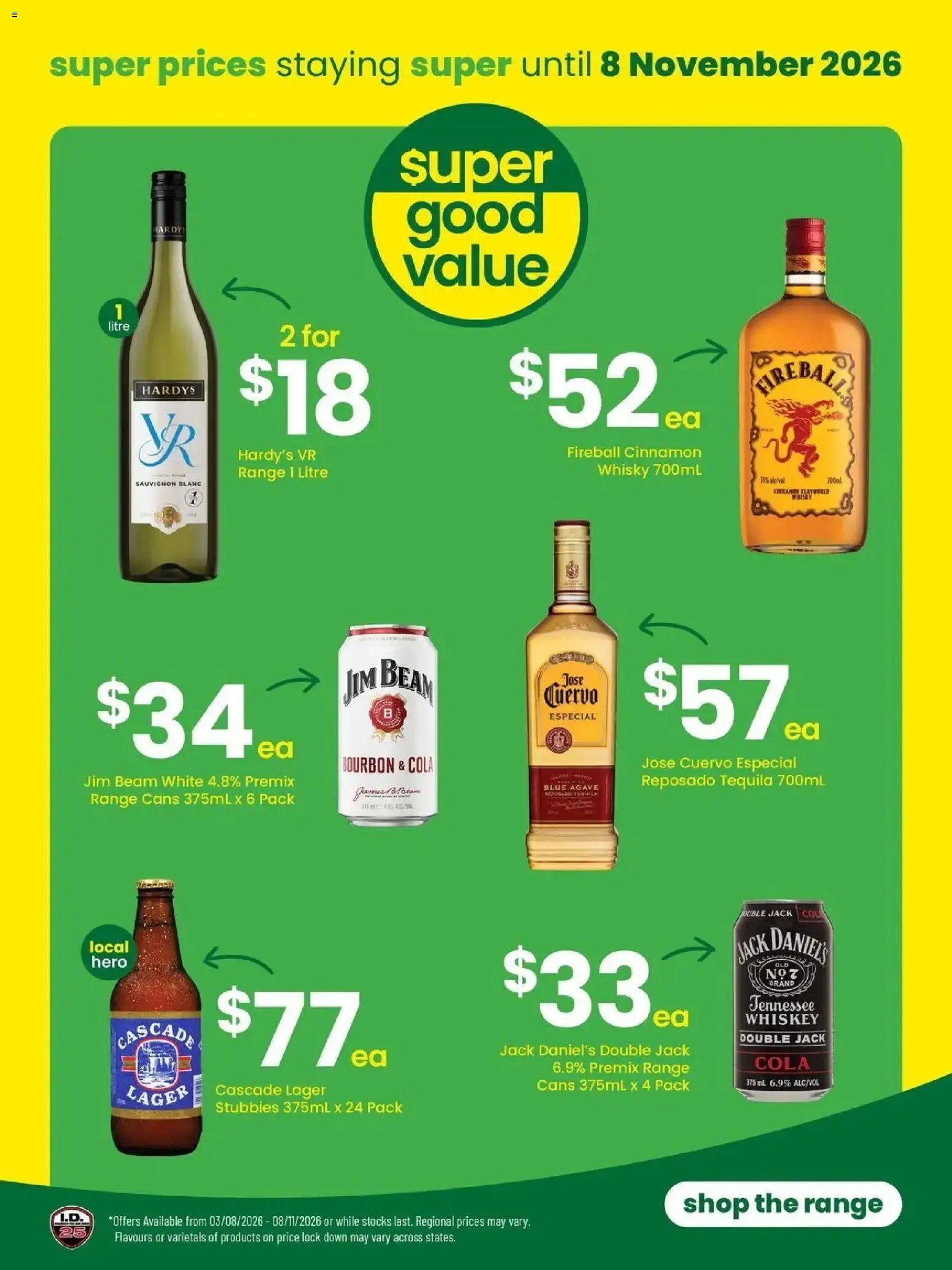 The Bottle-O catalogue - valid from 31/08/2026 | Page: 3 | Products: Jim Beam, Tequila, Bourbon, Whiskey