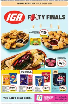 Preview of IGA catalogue Hackett - valid from 23/09/2026