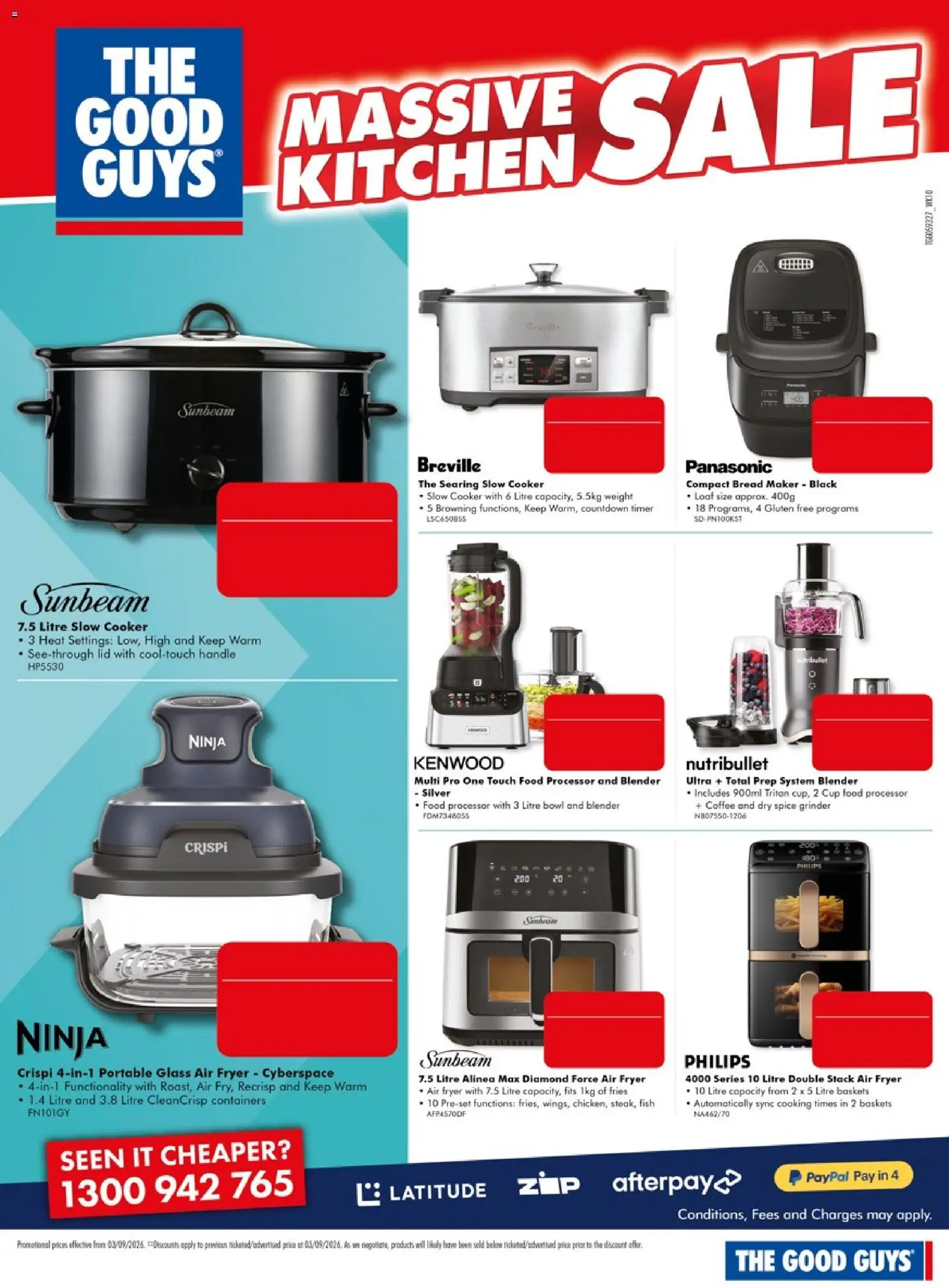 The Good Guys catalogue - valid from 03/09/2026 | Page: 9 | Products: Food, Cooker, Food processor, Slow cooker