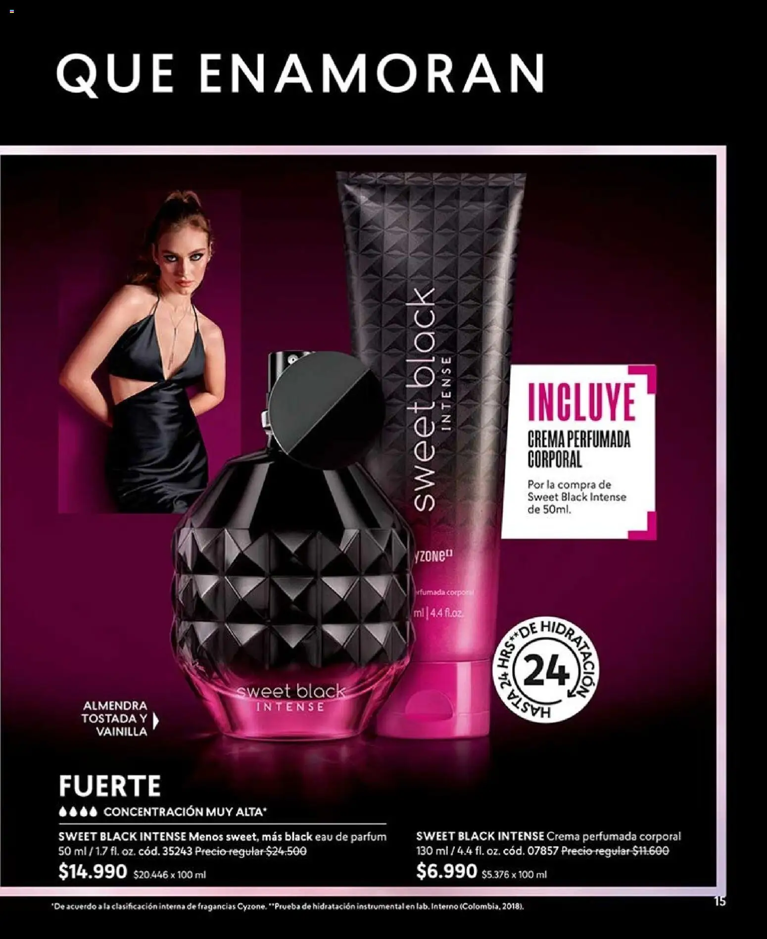 Catálogo CyZone Campaña 13 │ válido desde el 25.07.2026 | Página: 15 | Productos: Almendra, Vainilla, Crema