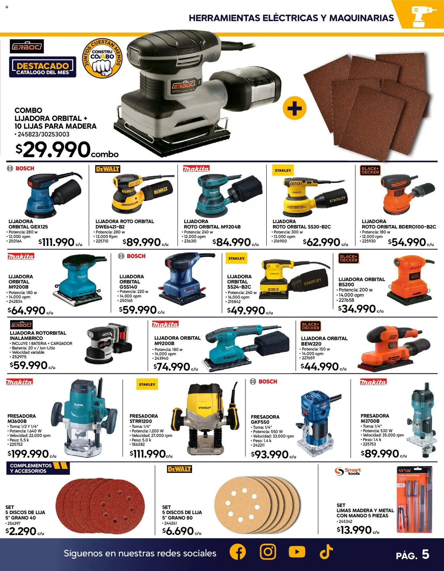 Construmart Ofertas │ válido desde el 01.06.2026 | Página: 5 | Productos: Cargador, Lijadora, Batería, Lija