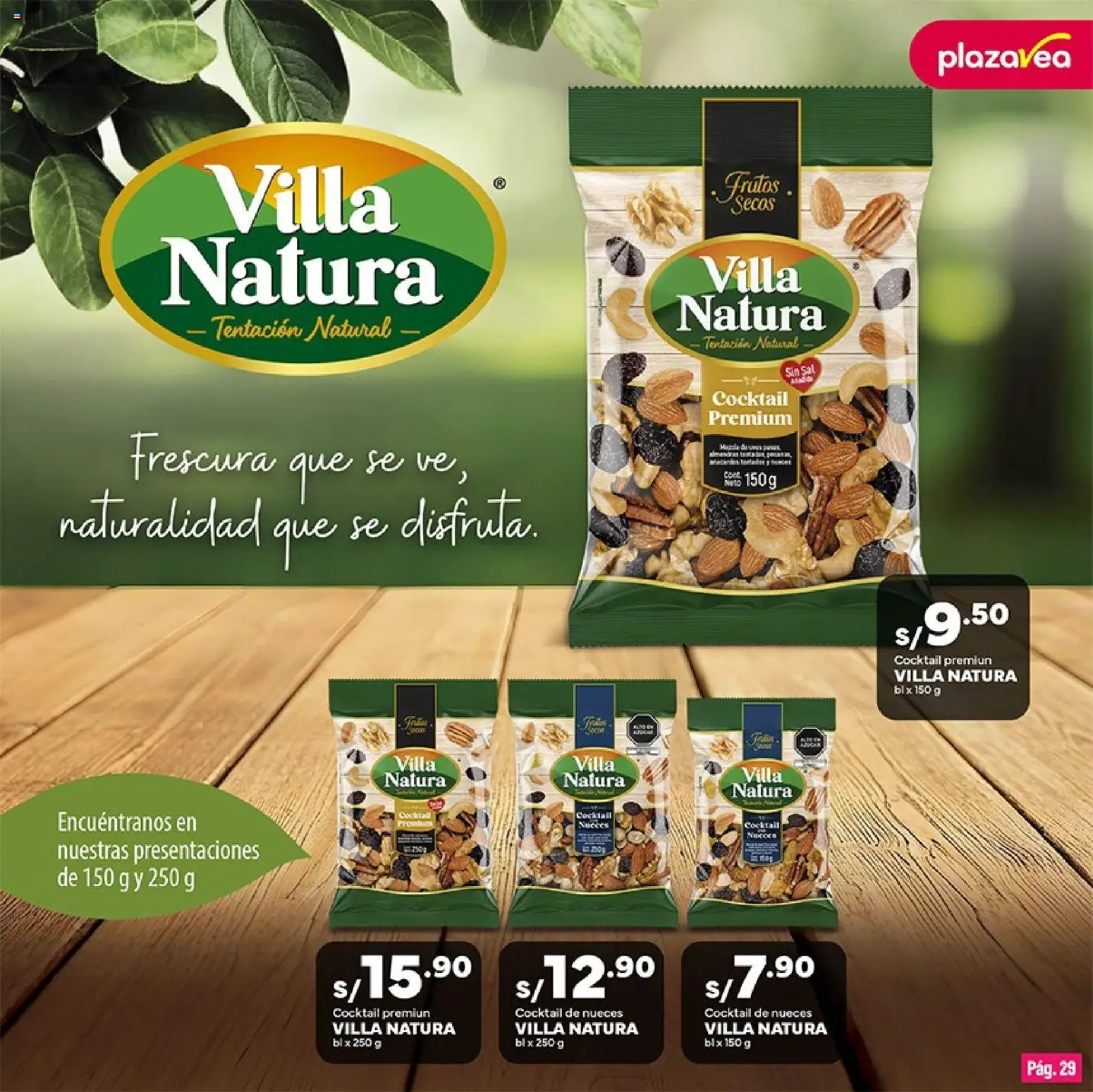 Catálogo Plaza Vea válido desde 01/09/2026 | Página: 29 | Productos: Sal, Frutos secos, Nueces