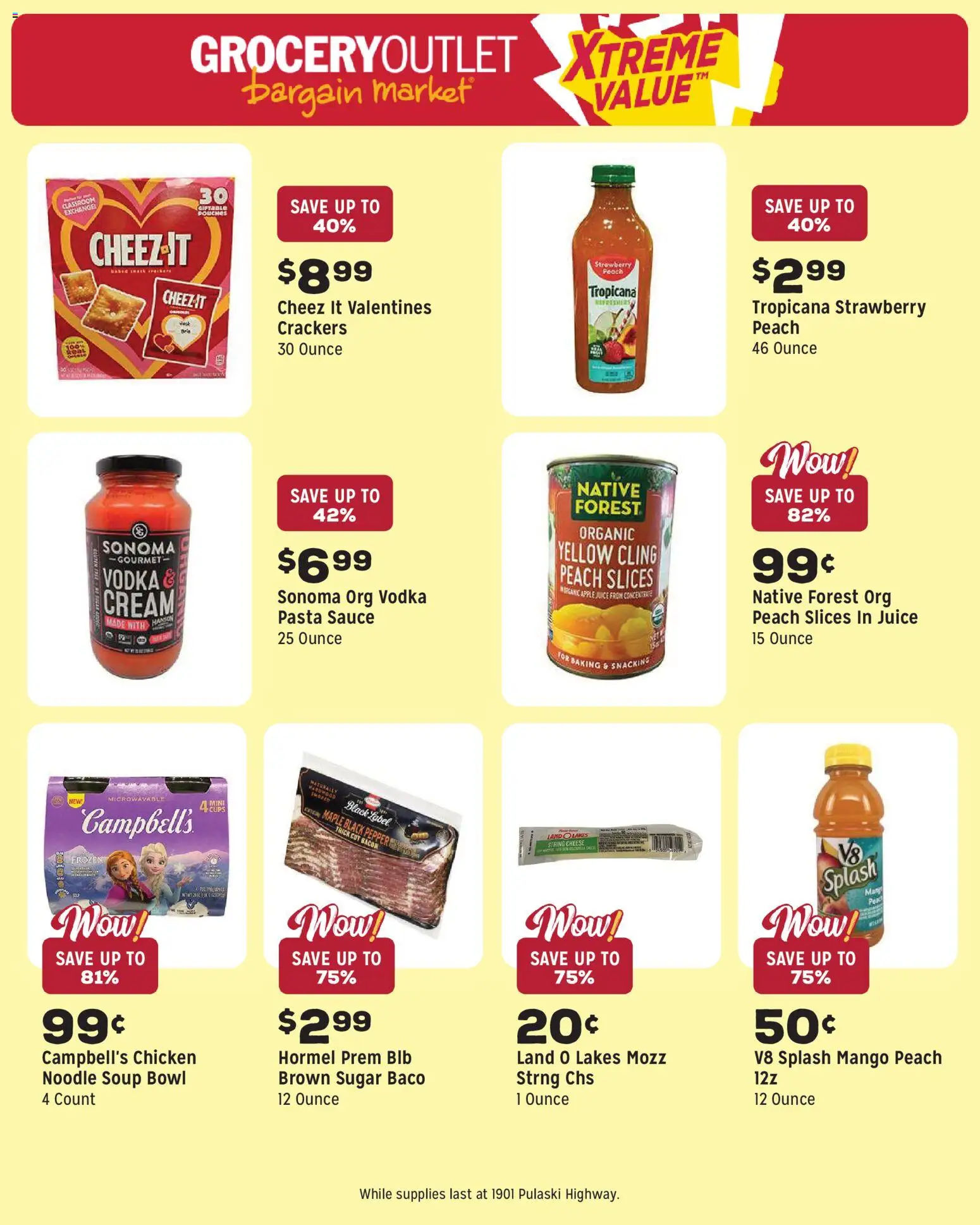 Grocery Outlet Weekly Ad - valid from 07/22/2026 | Page: 9 | Products: Cream, Sauce, Sugar, Pepper