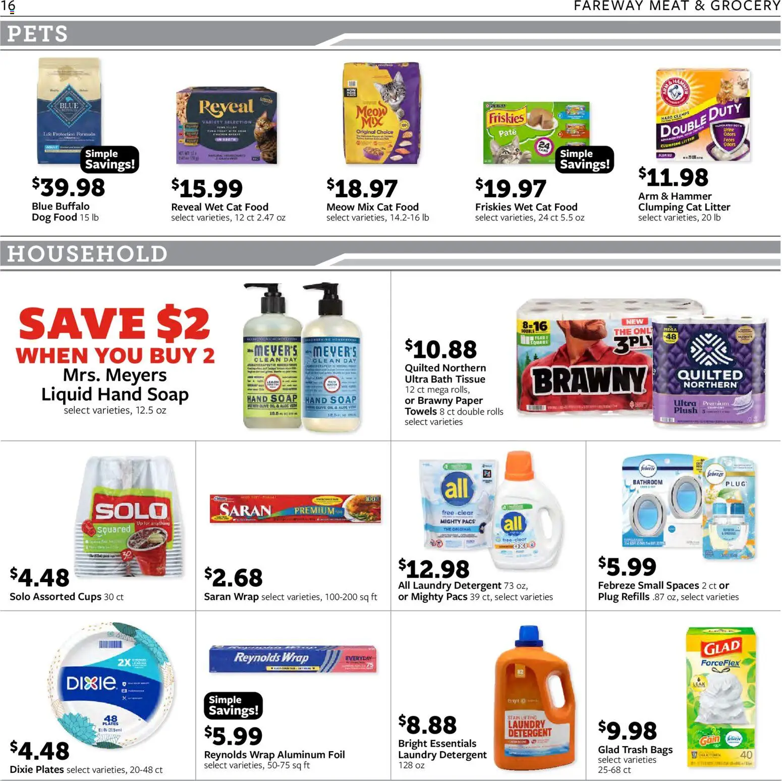 Fareway Weekly Ad - valid from 08/24/2026 | Page: 16 | Products: Foil, Meat, Aluminum foil, Aloe Vera
