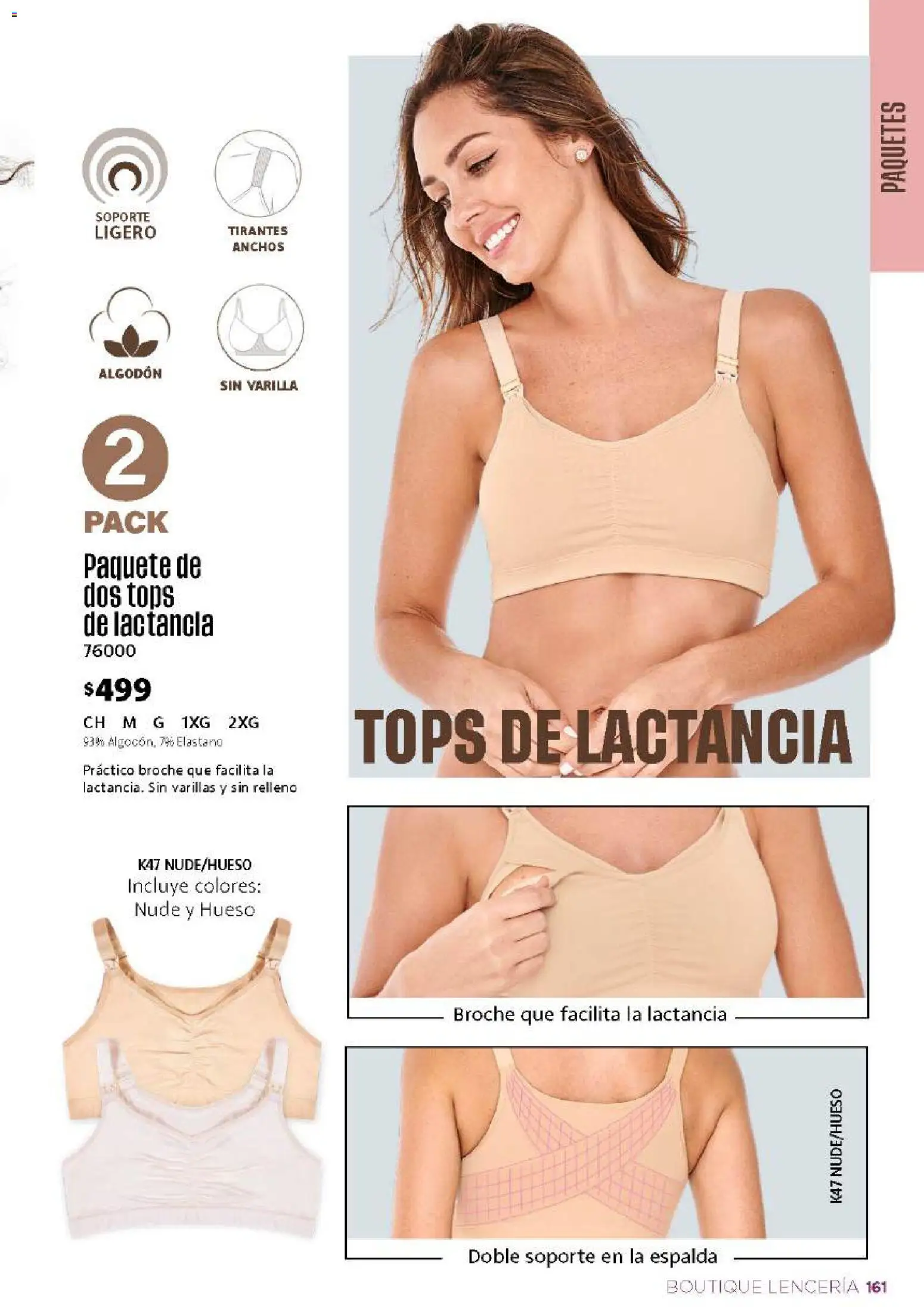 Nuevas ofertas de Ilusión válidas en toda la República Mexicana desde el 01/08/2026. ¡Encuentra las mejores ofertas en Ilusión catálogo Otoño! | Página: 163 | Productos: Algodón, Tirantes, Lenceria