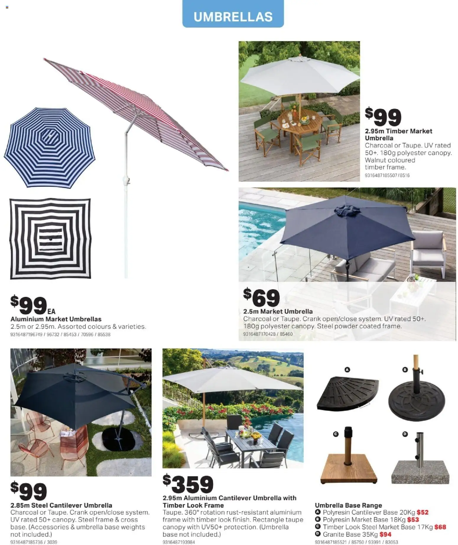 Mitre 10 catalogue - valid from 16/09/2026 | Page: 16 | Products: Powder, Accessories, Umbrella, Charcoal