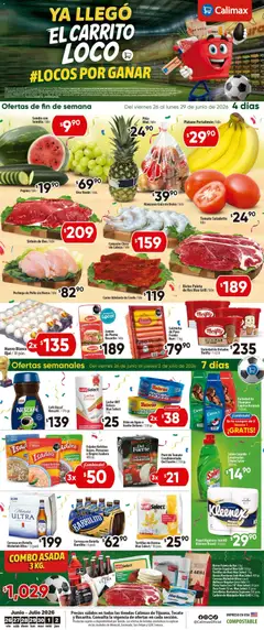 Vista previa de Calimax folleto Tijuana, nuevo folleto de la tienda, válido en México a partir del 26/06/2026