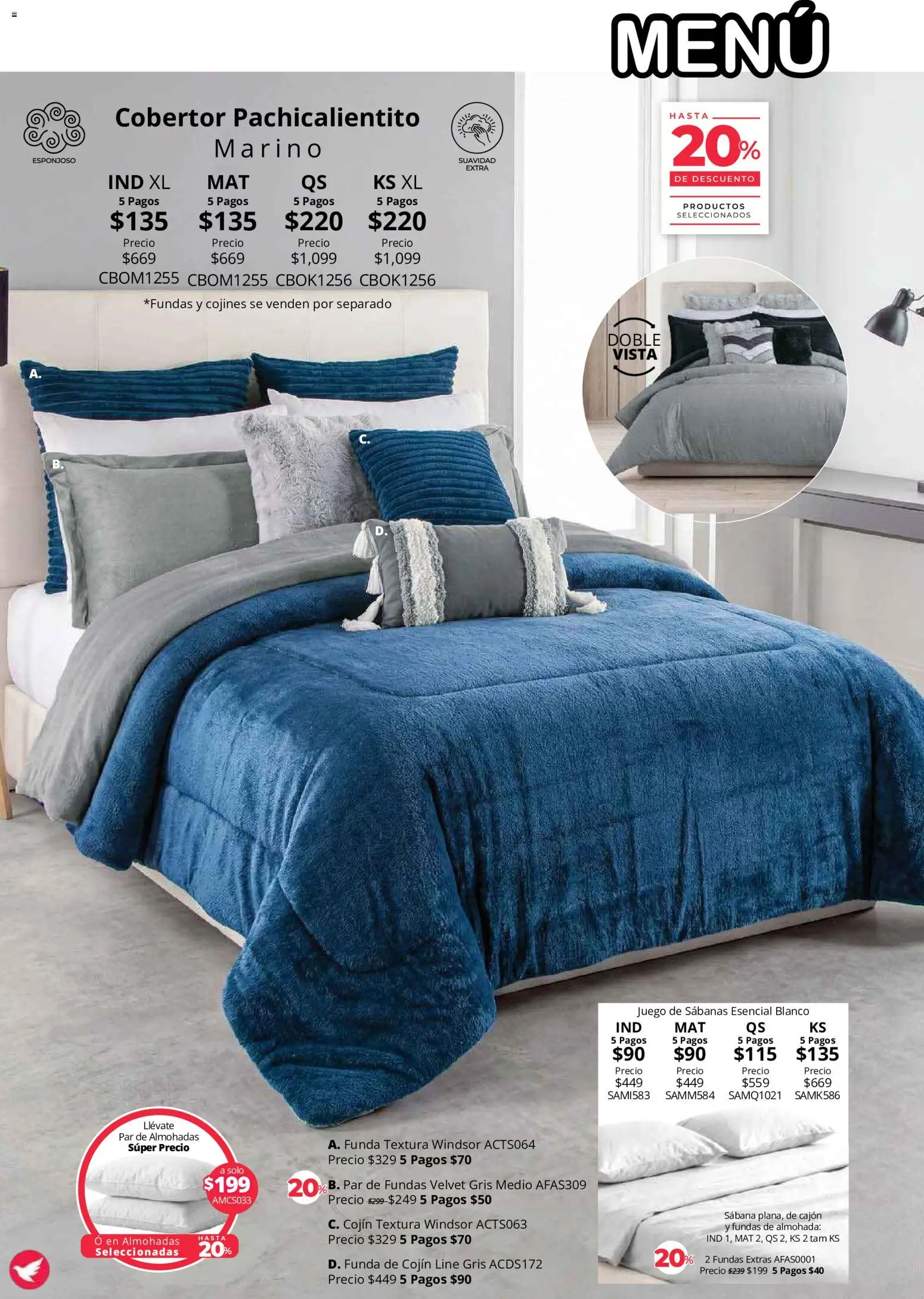 Nuevas ofertas de Colchas Concord válidas en toda la República Mexicana desde el 01/08/2026. ¡Encuentra las mejores ofertas en Colchas Concord catálogo Colección Cobertor! | Página: 77 | Productos: Cobertor, Juego, Funda, Sabanas