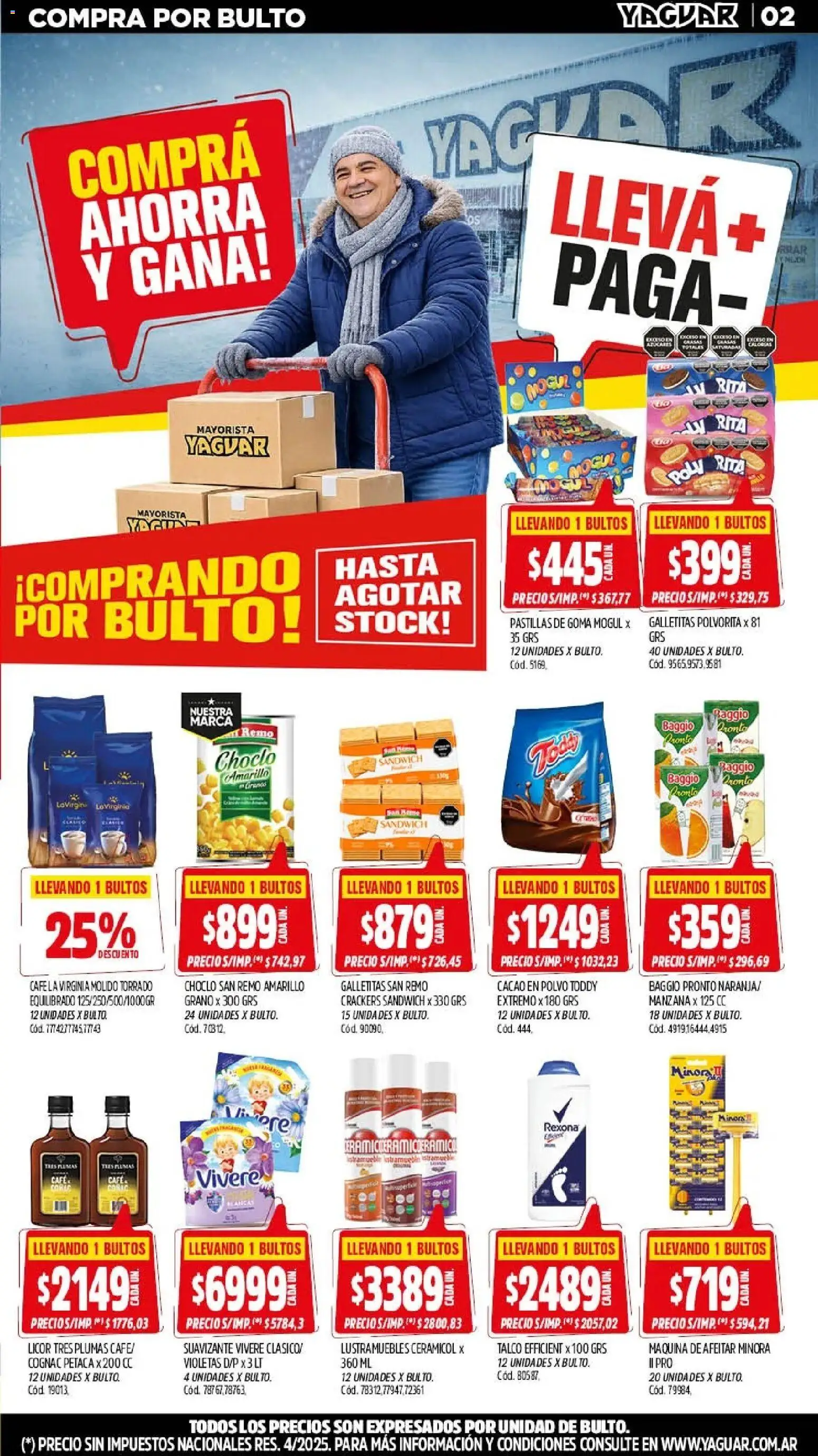 Yaguar - Oferta semanal Buenos Aires │ válido desde el 27/07/2026 | Página: 2 | Productos: Maquina de afeitar, Choclo, Polvo, Café