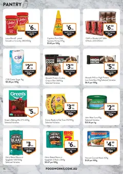 Preview of Foodworks catalogue - valid from 22/07/2026 | Page: 16 | Products: Chocolate, Vegetables, Steak, Sugar