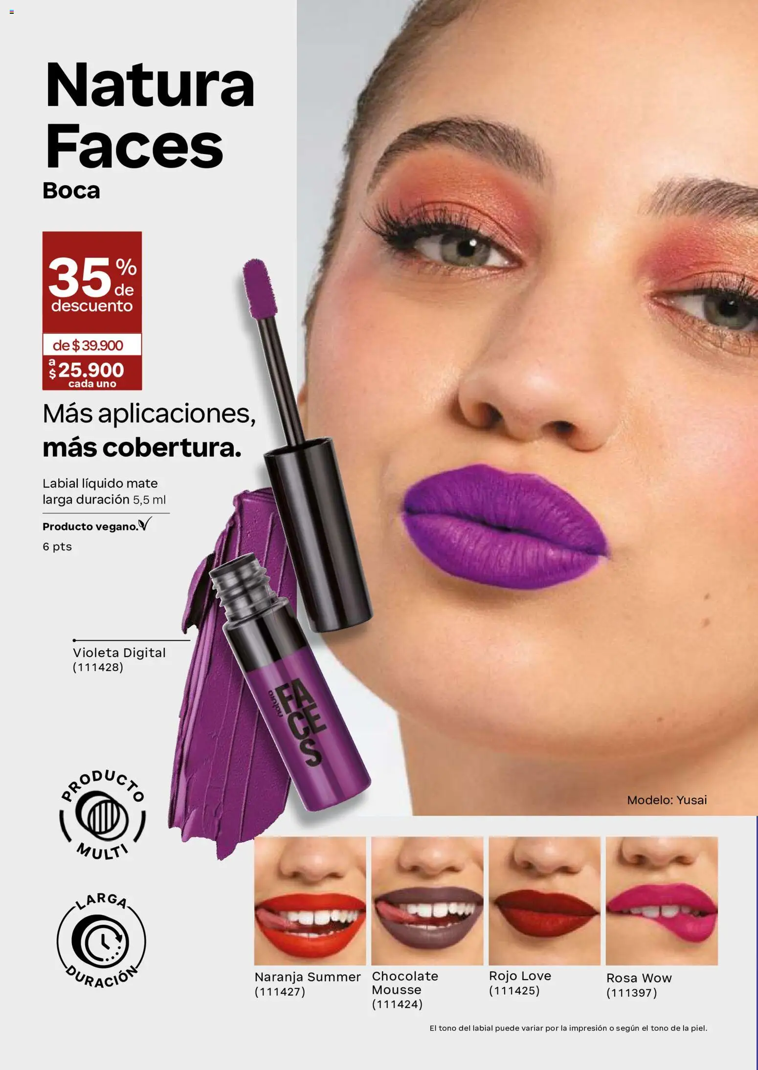 Natura revista - valida desde el 02/09/2026 | Página: 72 | Productos: Mousse, Chocolate