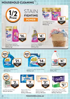 Preview of Foodworks catalogue - valid from 24/06/2026 | Page: 28 | Products: Household, Water, Laundry, Tissues
