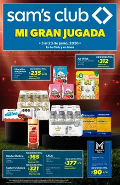 Vista previa de Sam's Club catálogo, nuevo folleto de la tienda, válido en México a partir del 03.06.2026