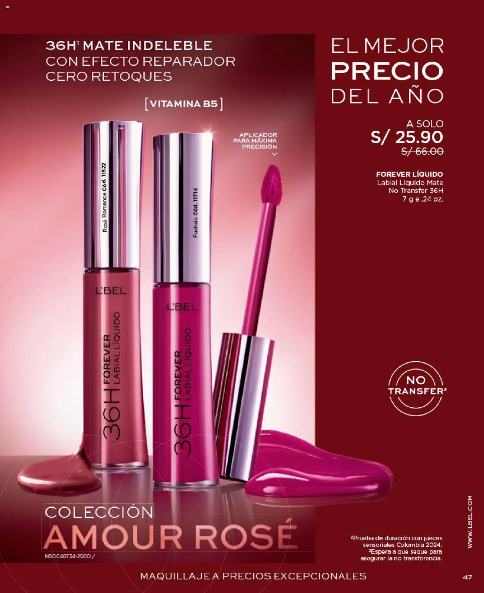 Catálogo L'Bel válido desde 09/09/2026 | Página: 47 | Productos: Maquillaje