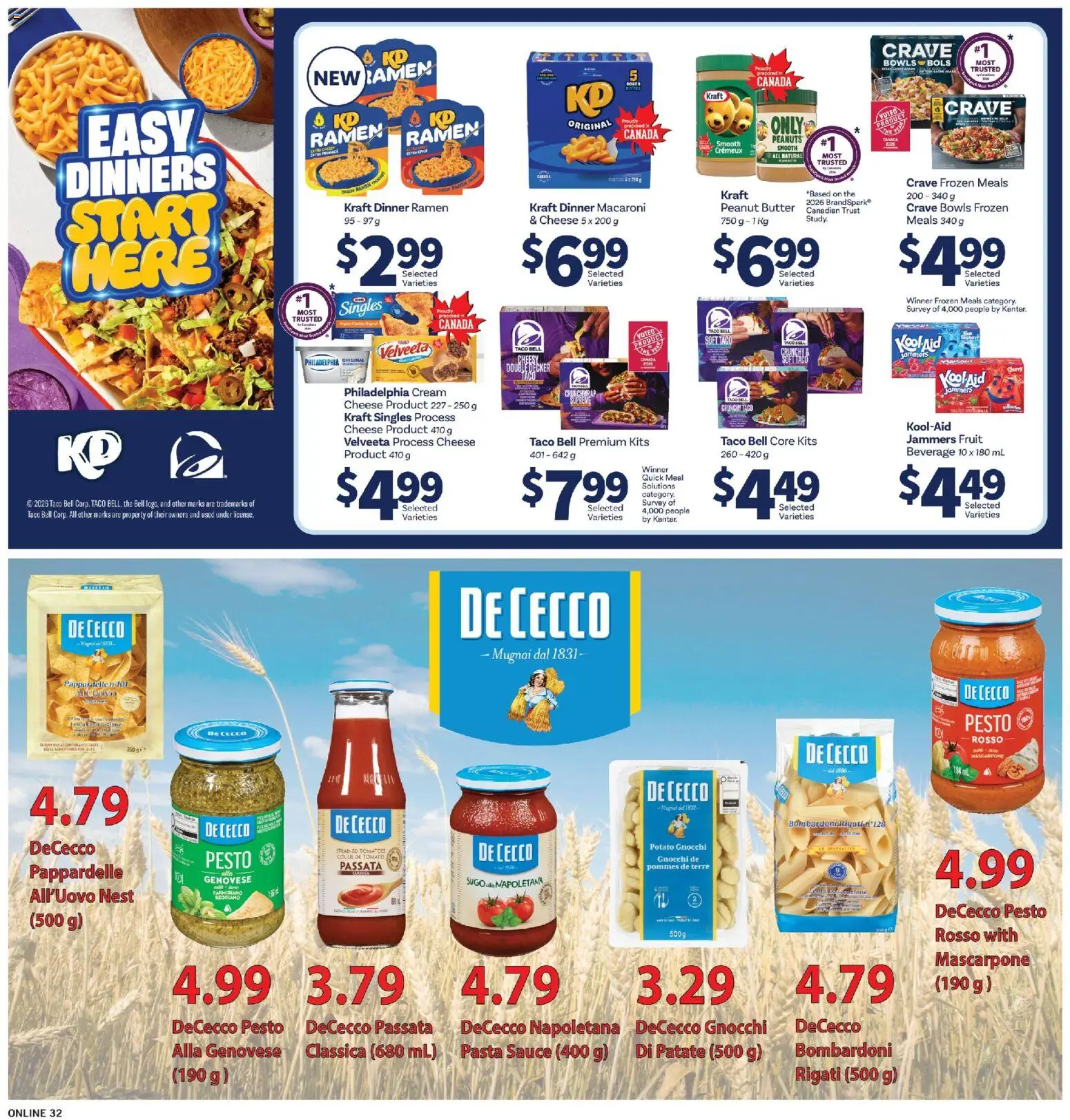 Fortinos flyer valid from Sep 17, 2026 | Page: 30 | Products: Pesto, Peanut butter, Mascarpone, Butter
