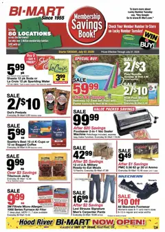 Preview of Bi-Mart weekly ads valid from 07/07/2026