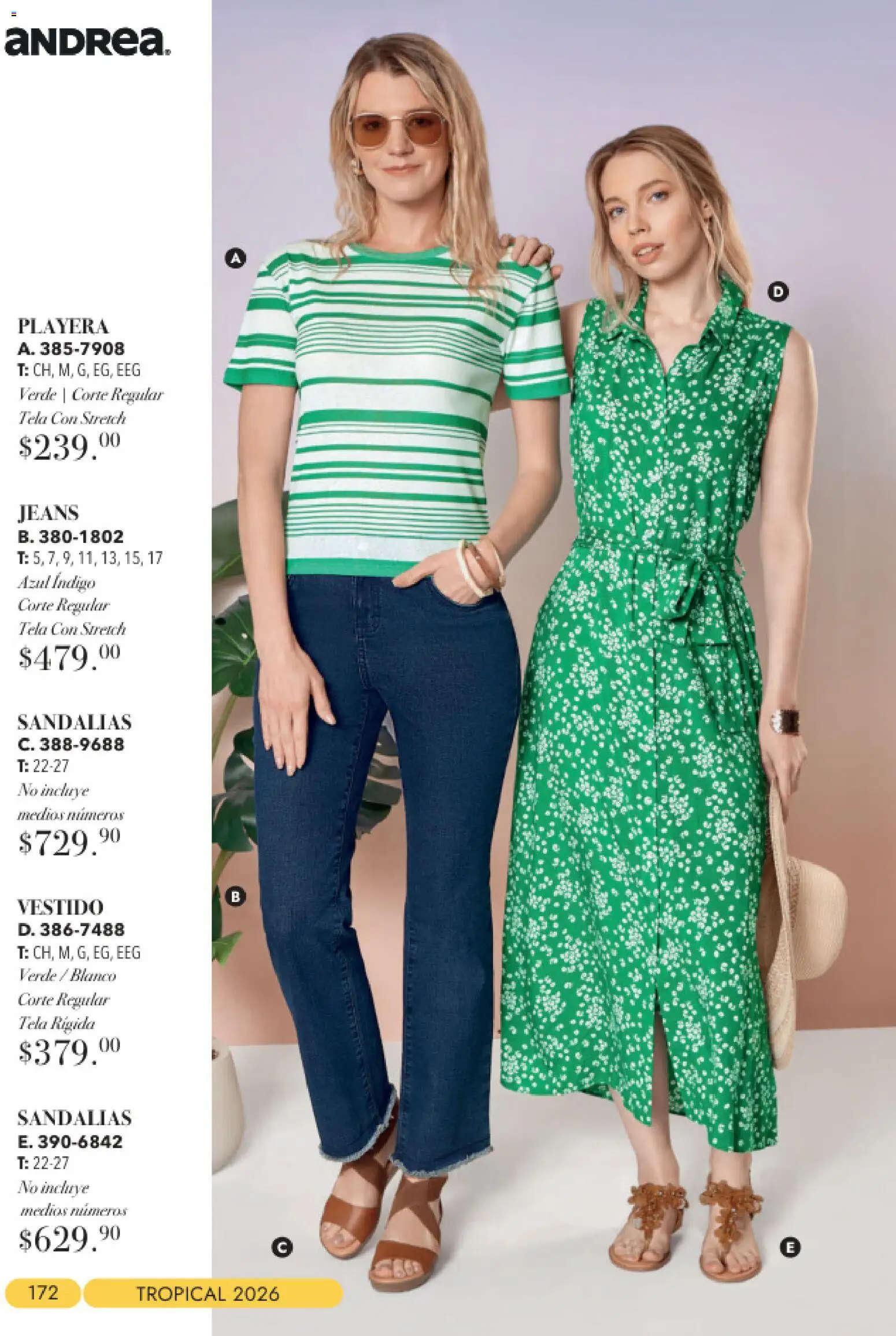 Nuevas ofertas de Andrea válidas en toda la República Mexicana desde el 23/08/2026. ¡Encuentra las mejores ofertas en Andrea catálogo Tropical! | Página: 172