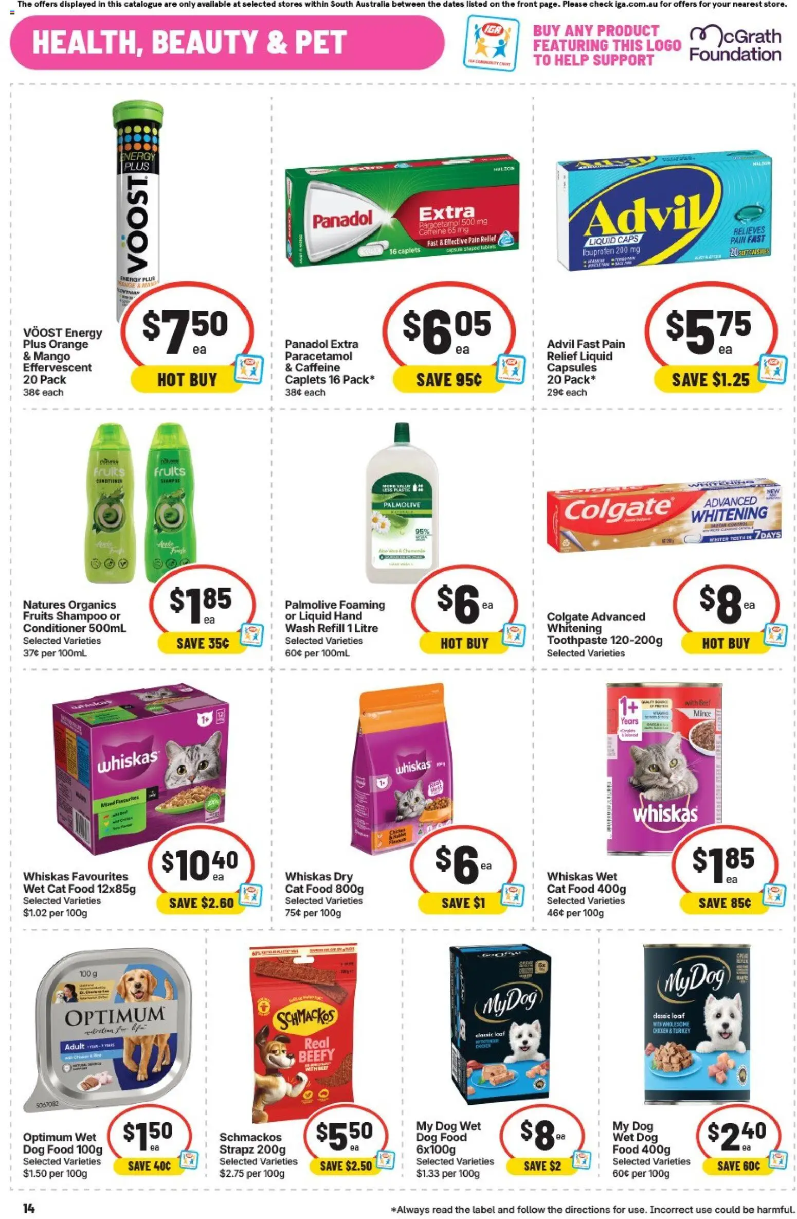 IGA catalogue - valid from 23/09/2026 | Page: 14 | Products: Cocktail, Sugar, Iced coffee, Foundation