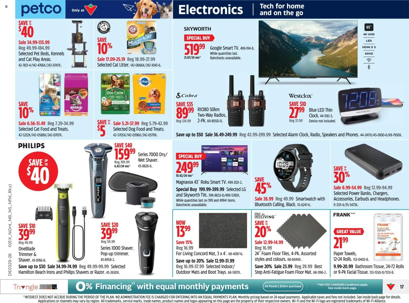 Canadian Tire flyer valid from Jul 16, 2026 | Page: 17 | Products: Foam, Dog food, Food, Protein