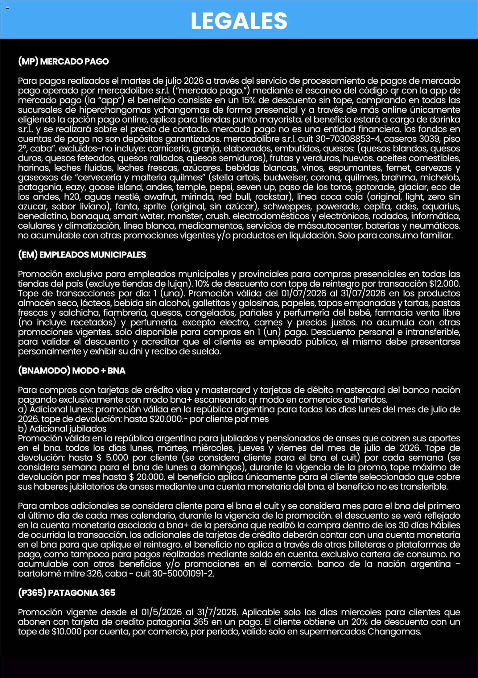 Changomas ofertas │ válido desde el 01/07/2026 | Página: 8