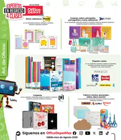 Vista previa de Office Depot catálogo, nuevo folleto de la tienda, válido en México a partir del 01/08/2026 | Página: 5 | Productos: Tijera, Cama