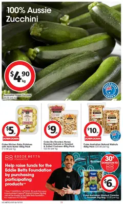 Preview of Coles catalogue - valid from 01/07/2026 | Page: 19 | Products: Butter, Potatoes, Zucchini, Microwave