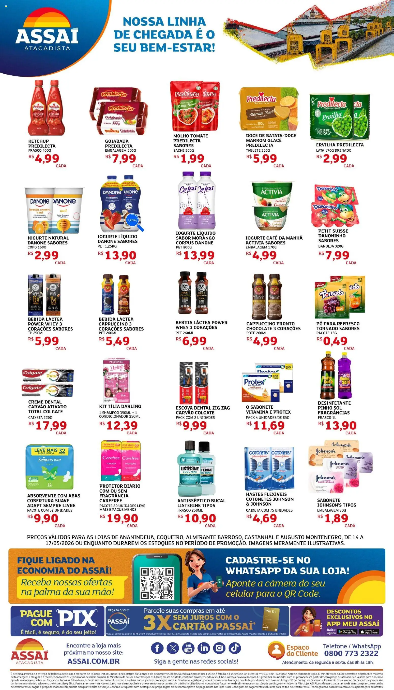 Assaí Atacadista Folheto - válido de 16.05.2026 | Página: 2 | Produtos: Pó, Condicionador, Chocolate, Ketchup