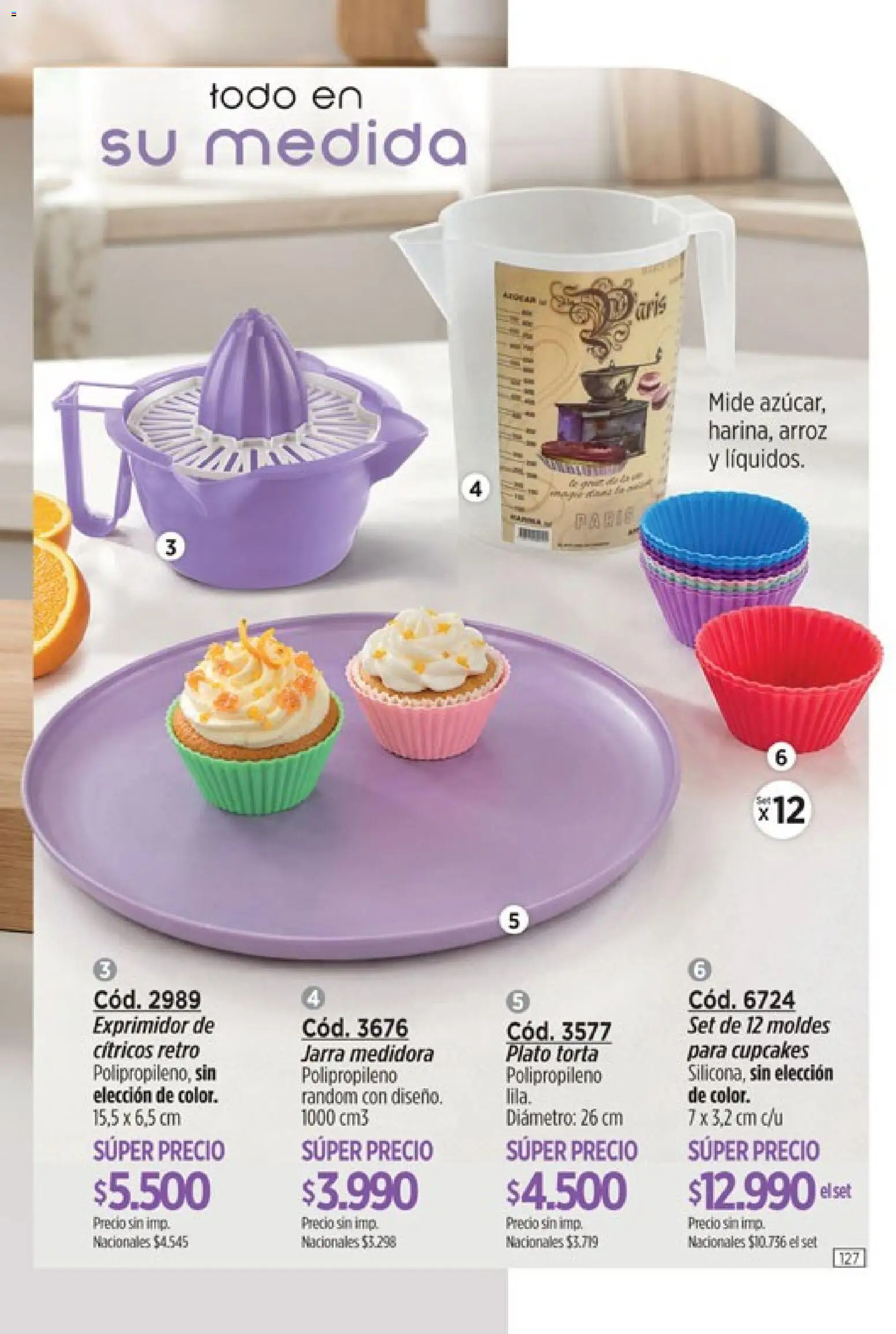 Catálogo Amodil Campaña 15 │ válido desde el 26/08/2026 | Página: 127 | Productos: Jarra, Cítricos, Torta, Arroz