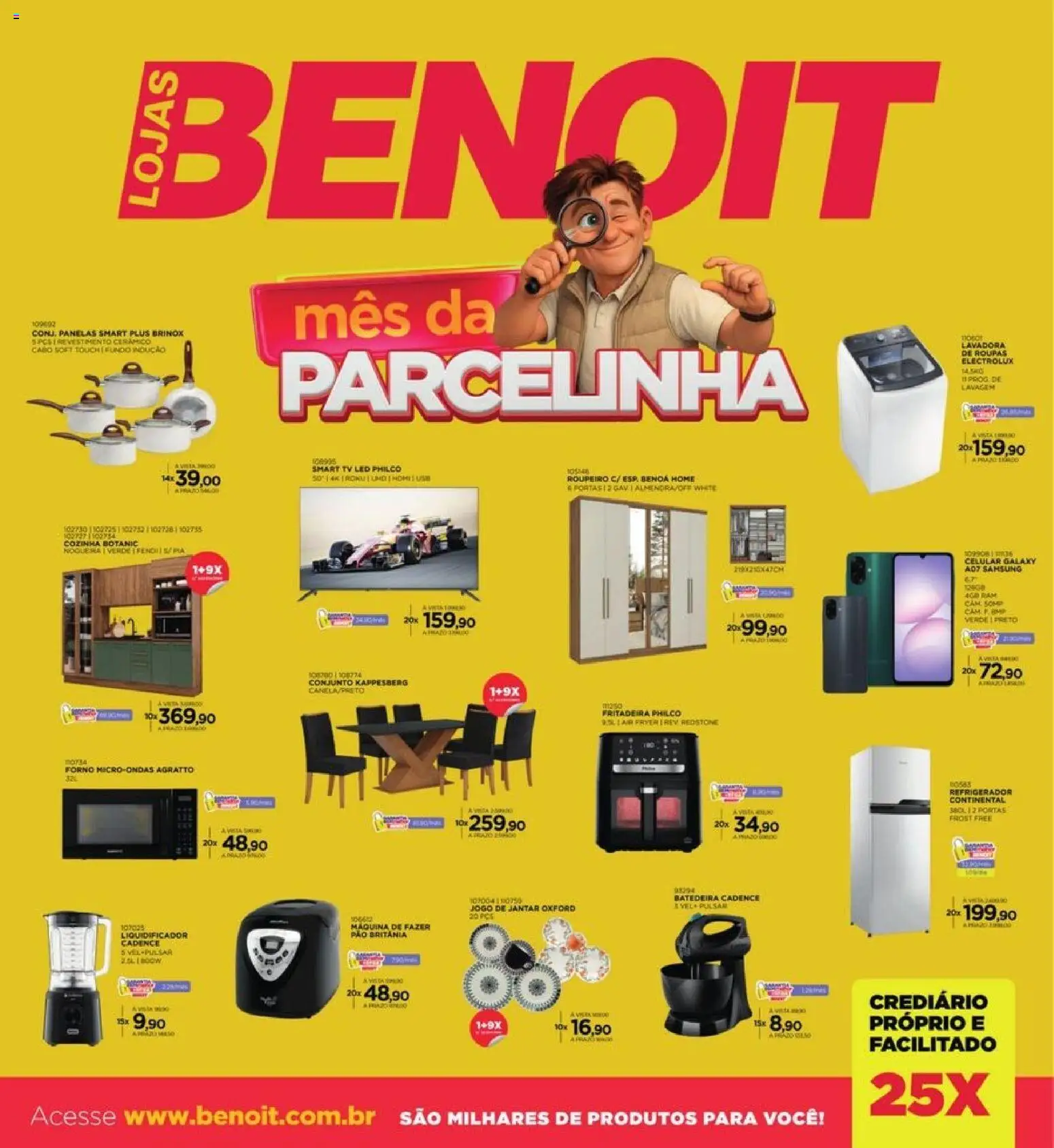 Benoit Folheto - válido de 01.03.2026 | Página: 1 | Produtos: Forno, Refrigerador, Air fryer, Lavadora de roupas