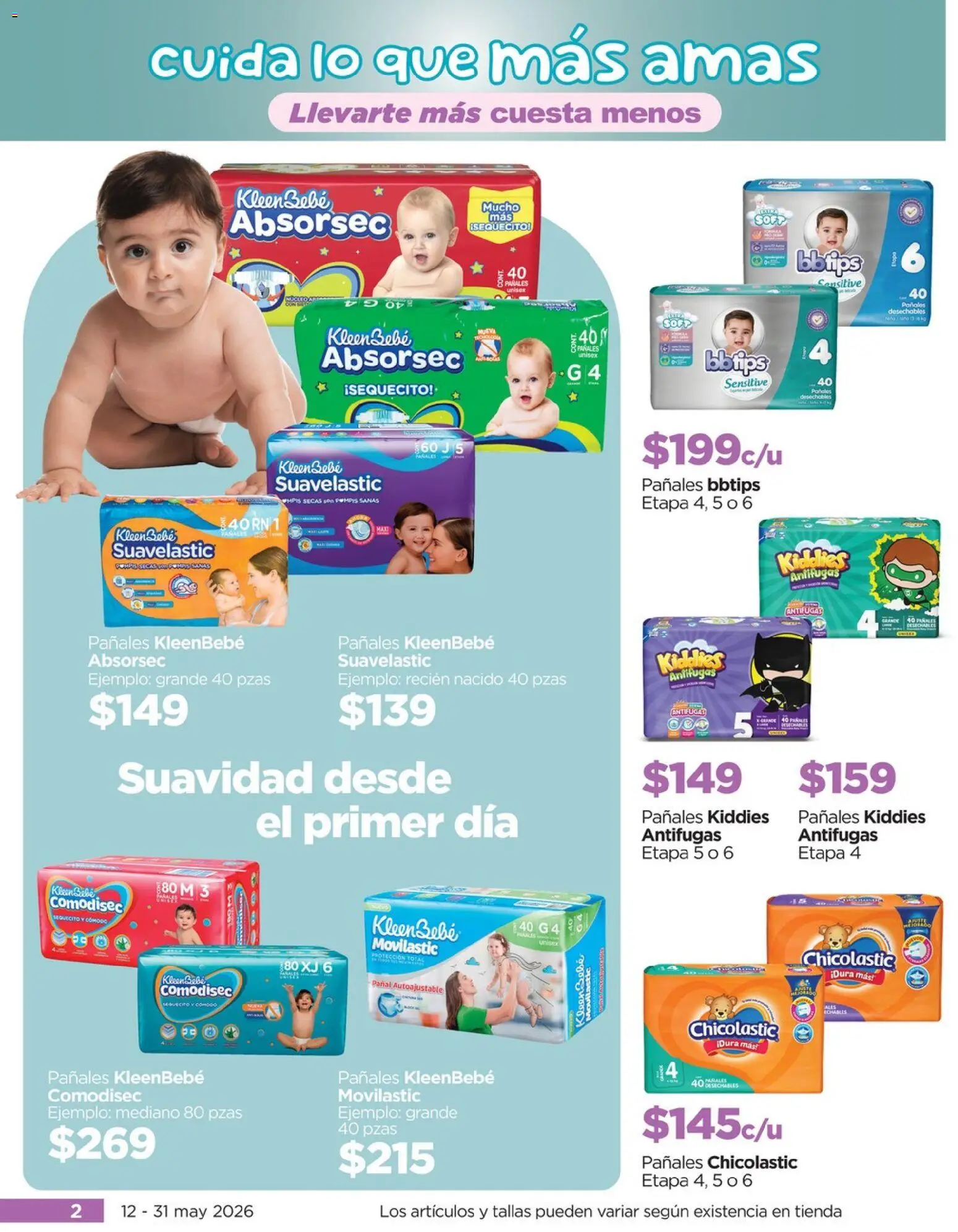 Nuevas ofertas de Chedraui válidas en toda la República Mexicana desde el 12.05.2026. ¡Encuentra las mejores ofertas en Chedraui folleto Cuida lo que más amas! | Página: 2