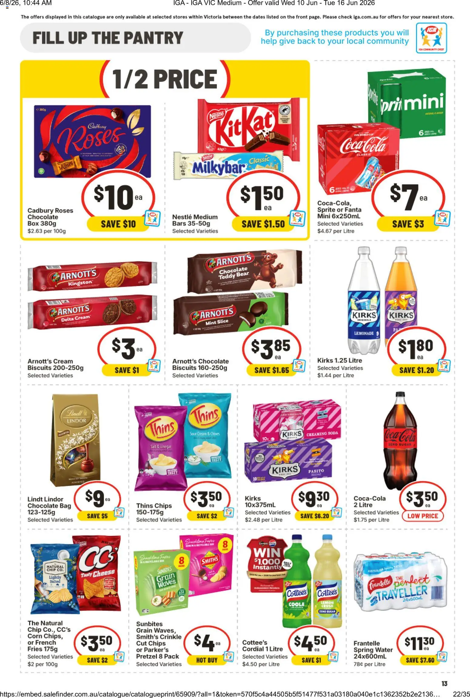 IGA catalogue - valid from 10.06.2026 | Page: 11 | Products: Box, Cheese, Coca Cola, Sugar