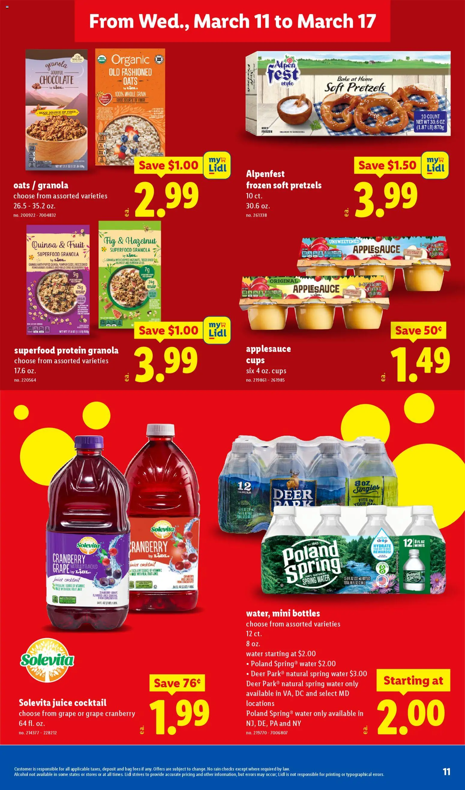 Lidl Weekly Ad - valid from 11.03.2026 | Page: 11 | Products: Wok, Juice, Pumpkin, Blueberries