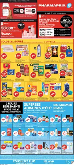 Preview of Pharmaprix weekly flyer / circulaire from shop Pharmaprix valid from Aug 22, 2026