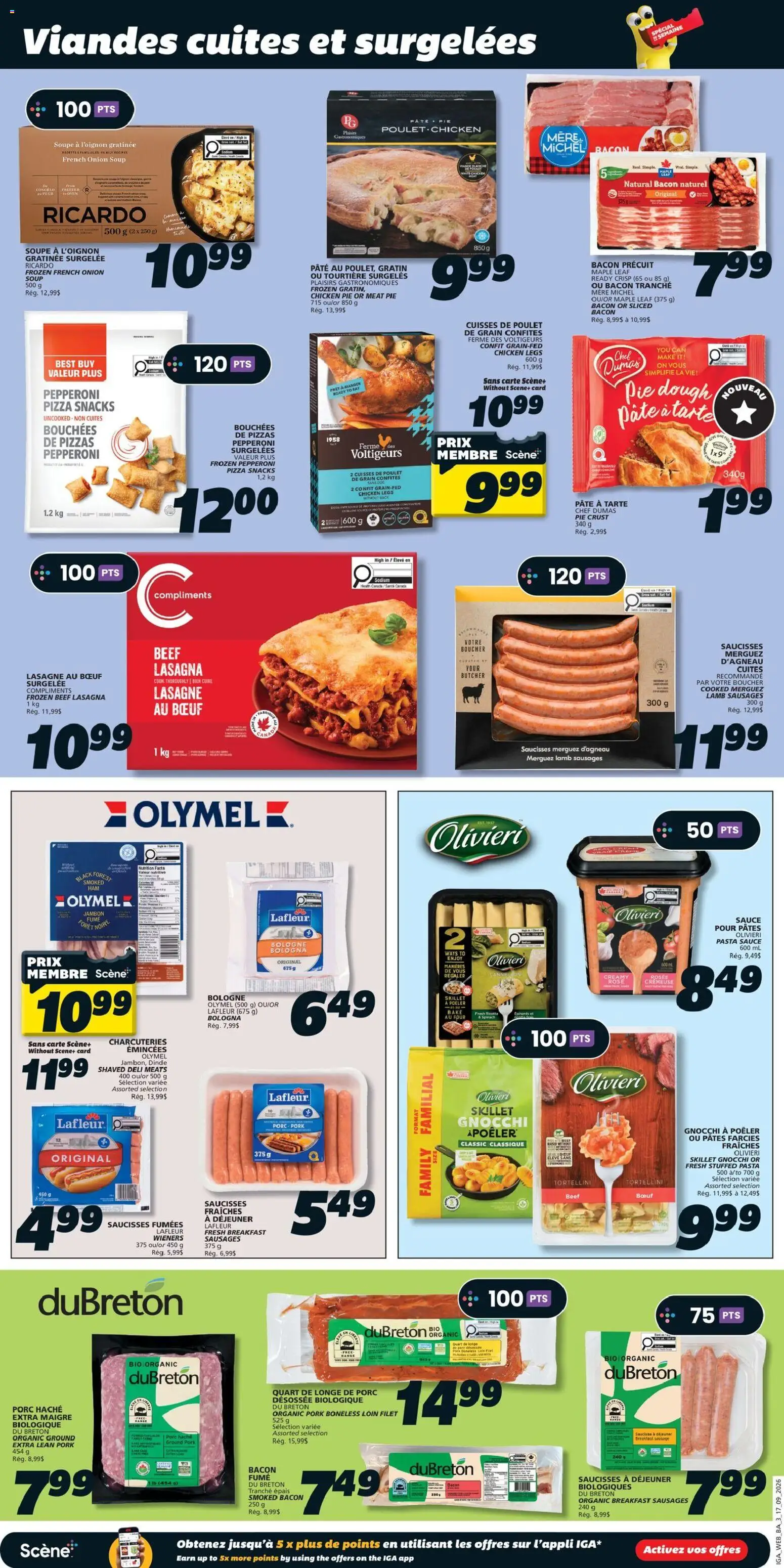 IGA flyer valid from Sep 17, 2026 | Page: 6 | Products: Beef, Pasta, Pâté, Onion