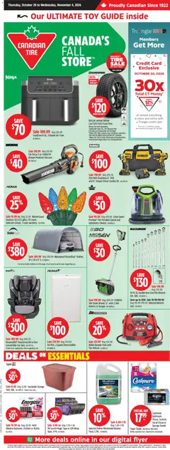 Preview of Canadian Tire weekly flyer from shop Canadian Tire valid from Oct 29, 2026