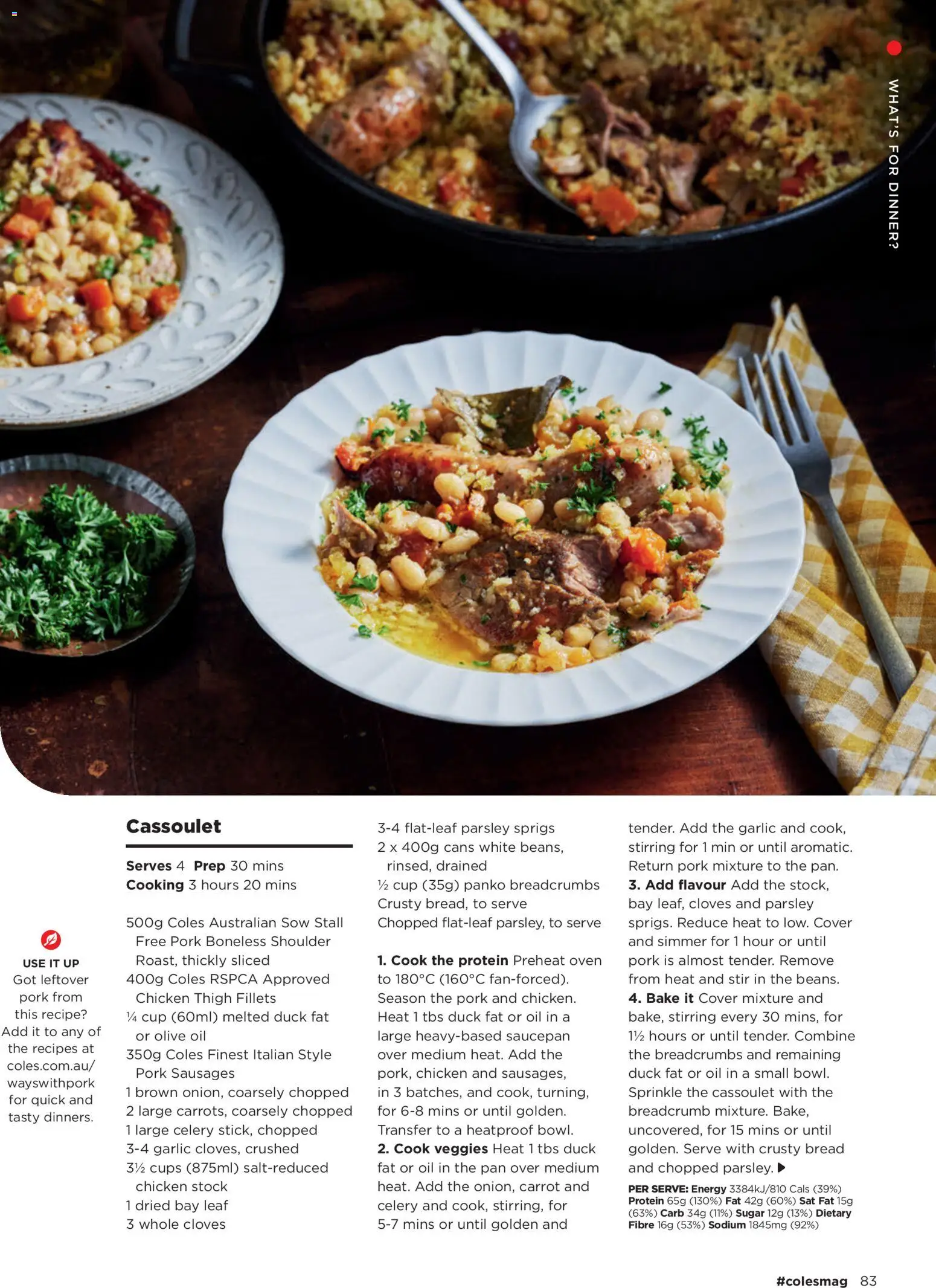 Coles catalogue - valid from 01/07/2026 | Page: 83 | Products: Cups, Pork, Olive oil, Parsley