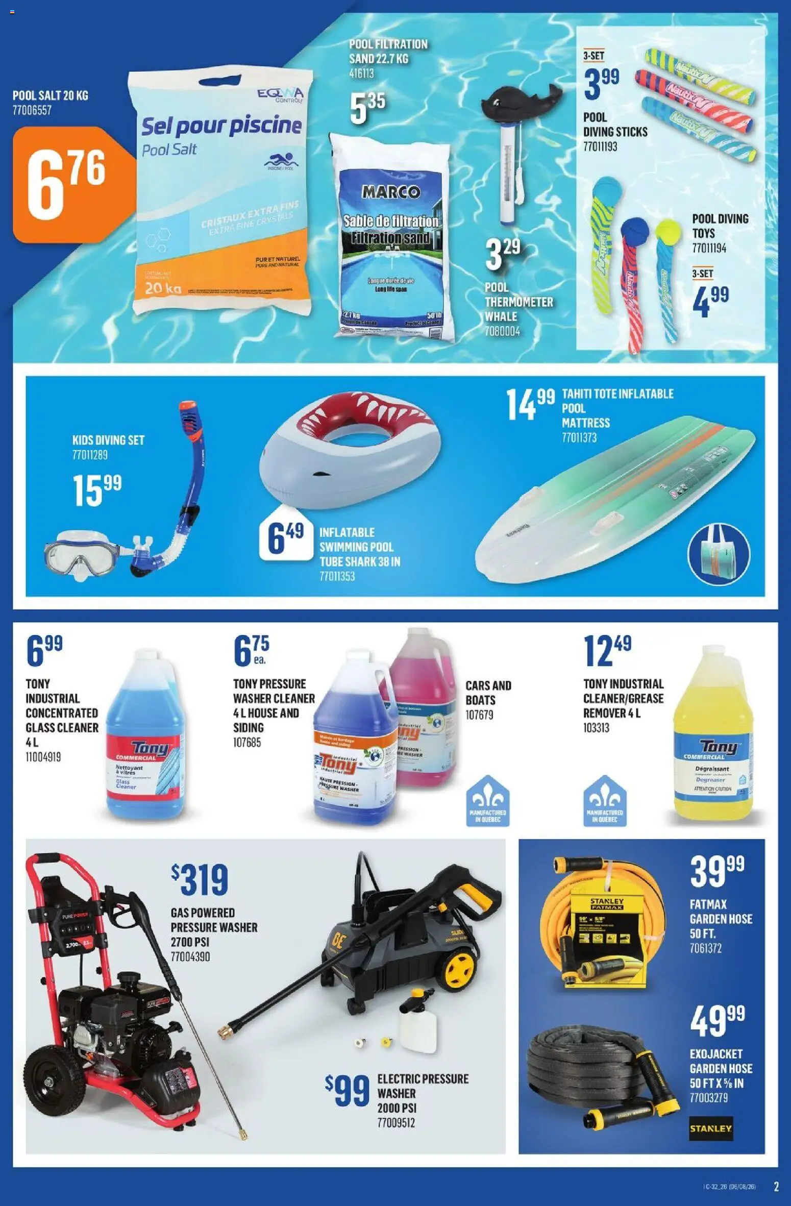 Canac flyer valid from Aug 6, 2026 | Page: 2 | Products: Thermometer, Mattress