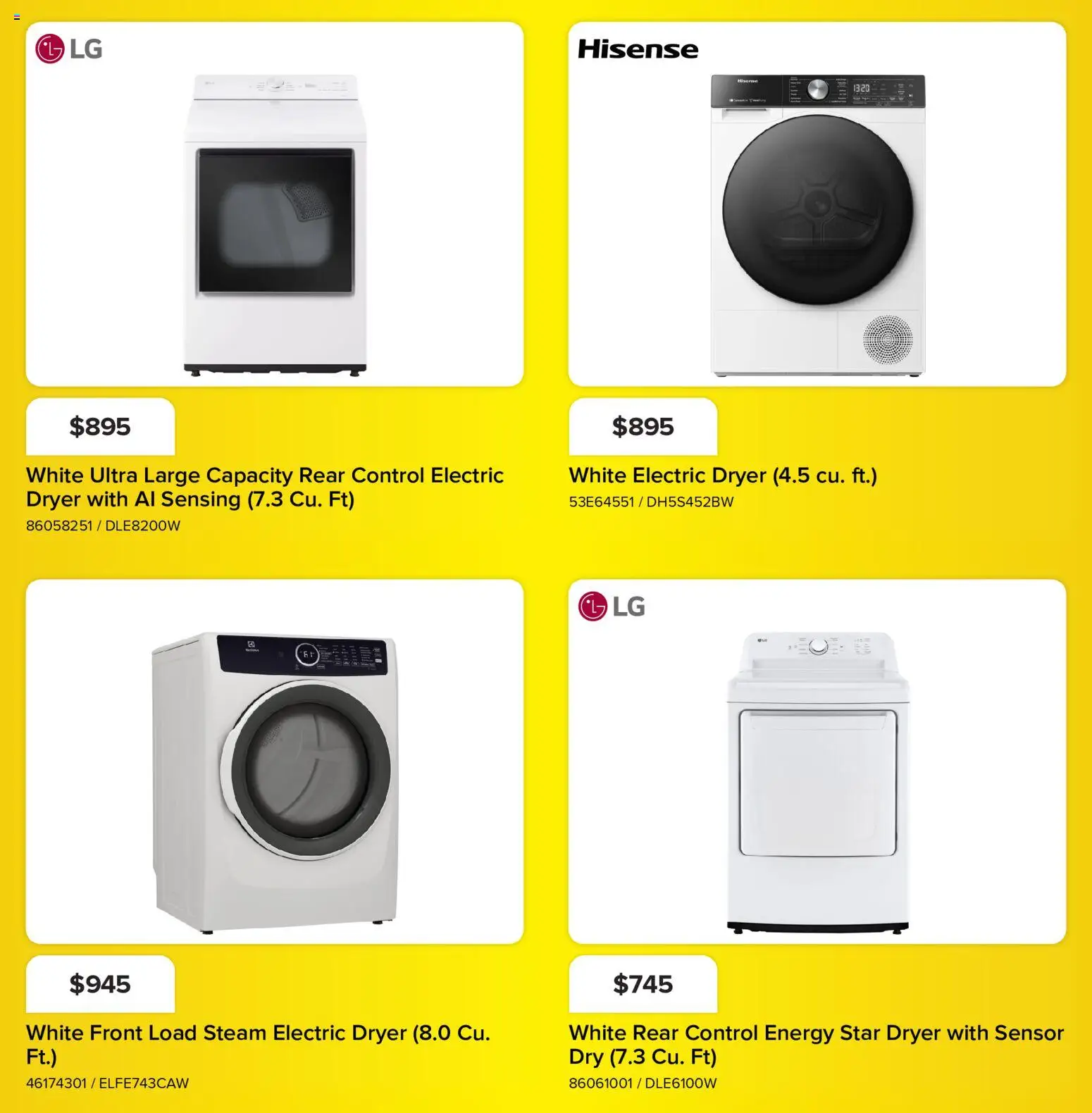 Leon's flyer valid from Sep 3, 2026 | Page: 12 | Products: Dryer