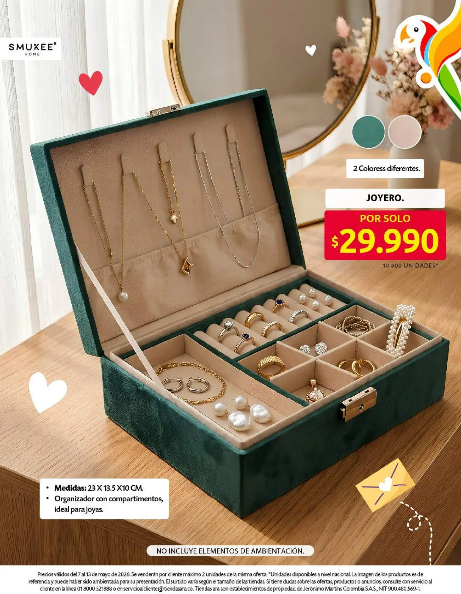 Ara revista - valida desde el 07.05.2026 | Página: 14 | Productos: Sobre, Organizador